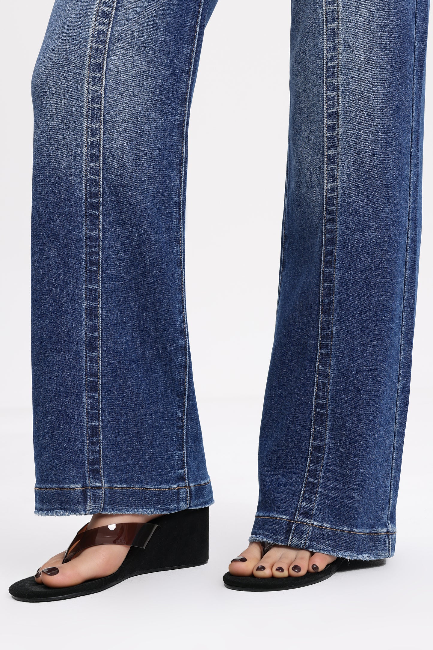 High Rise Relaxed Wide Leg Denim Jeans OSF1146EC