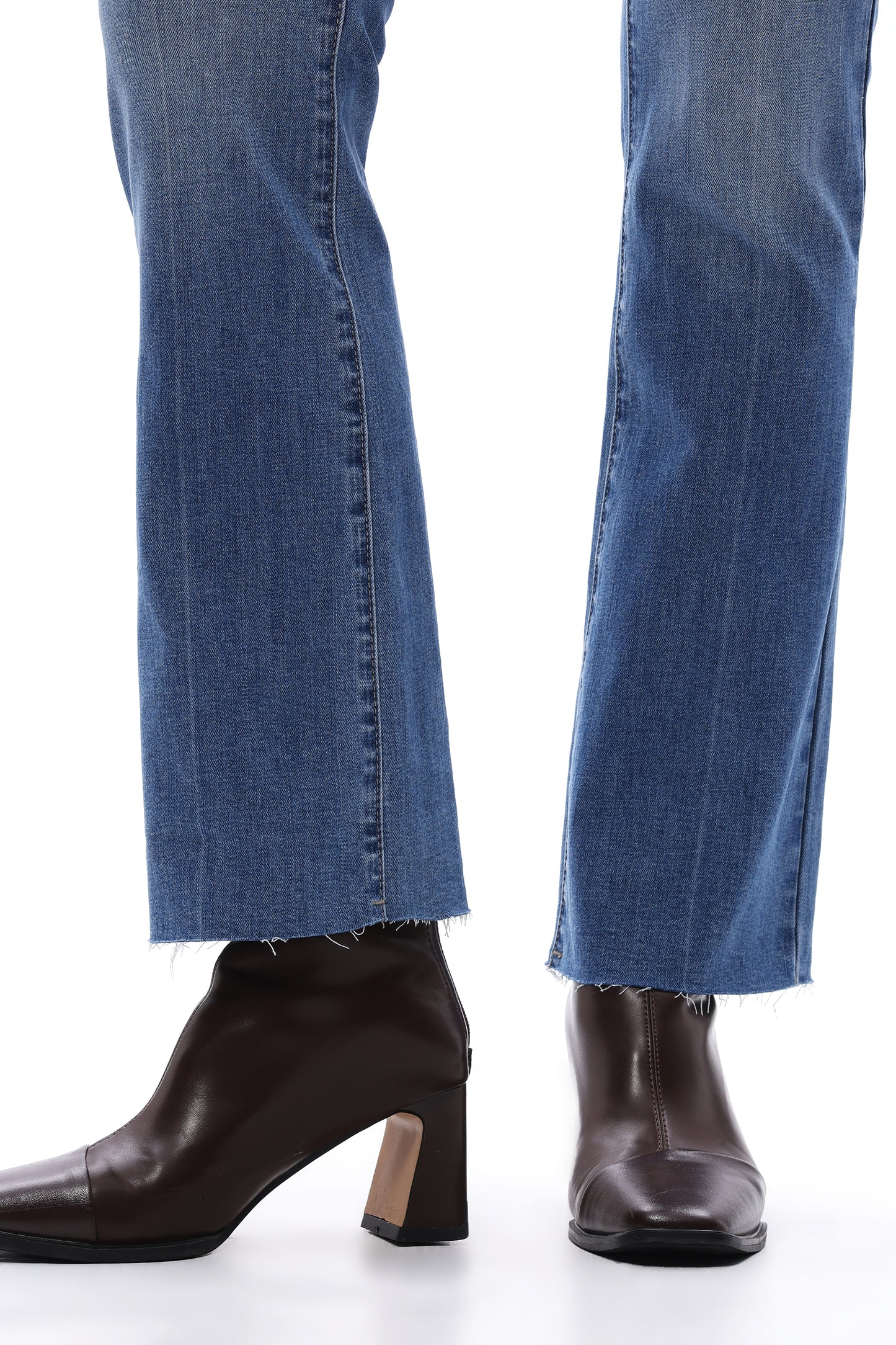 Mid Rise Bootcut Ankle Denim Jeans OSF1138