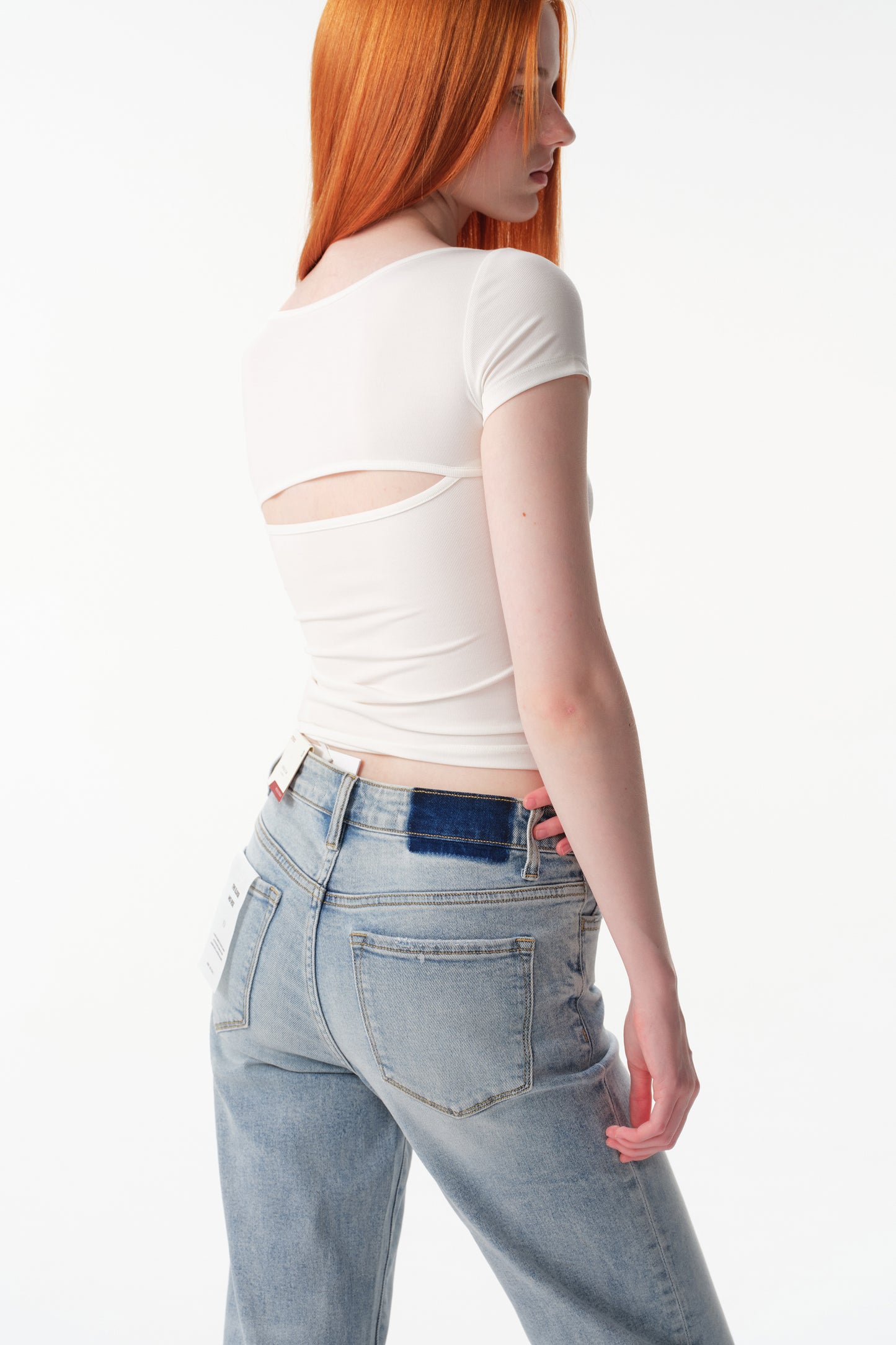 MID RISE STRAIGHT ANKLE JEANS ESFT620504