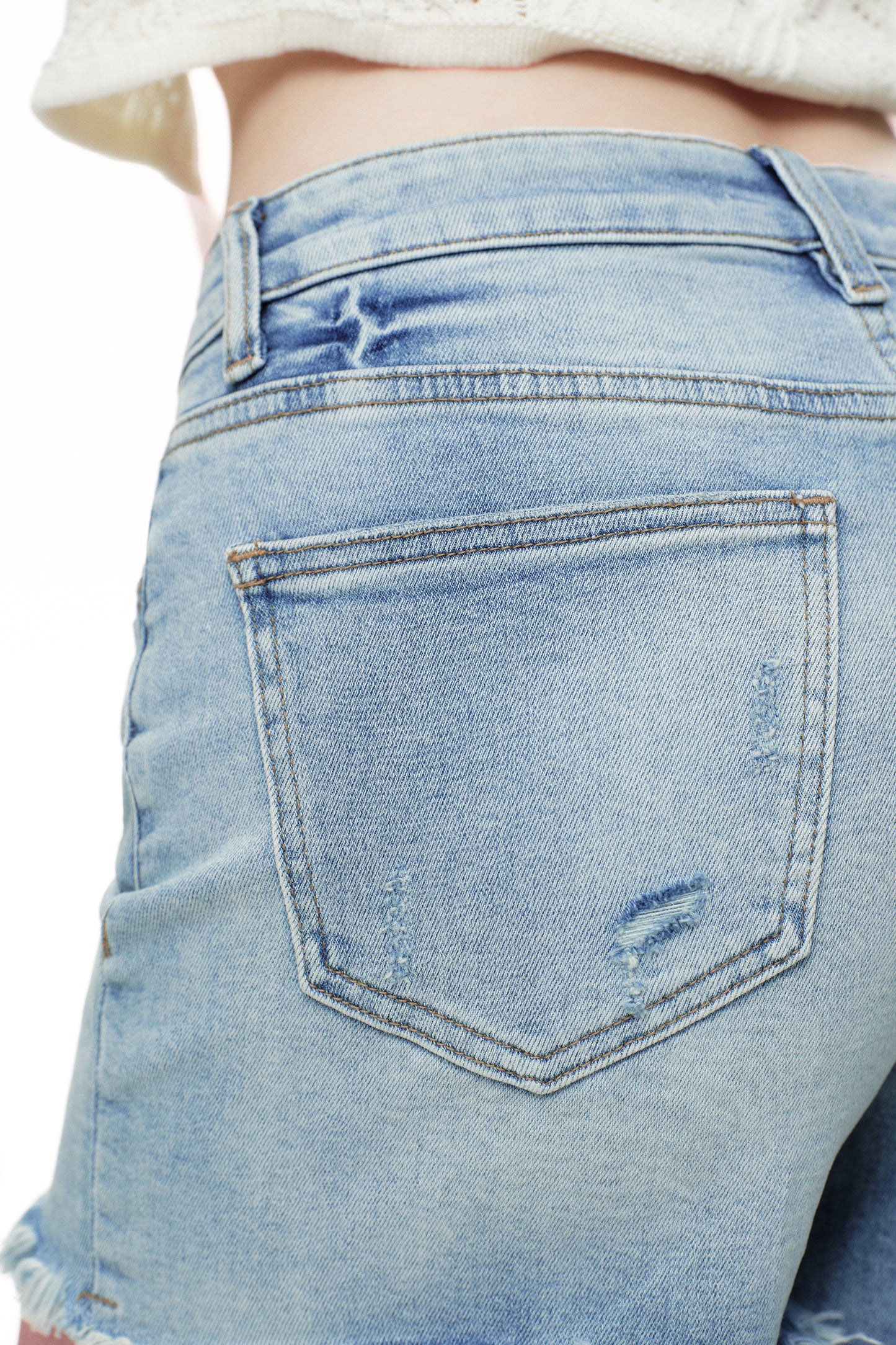 MID RISE DENIM SHORTS OSH6025