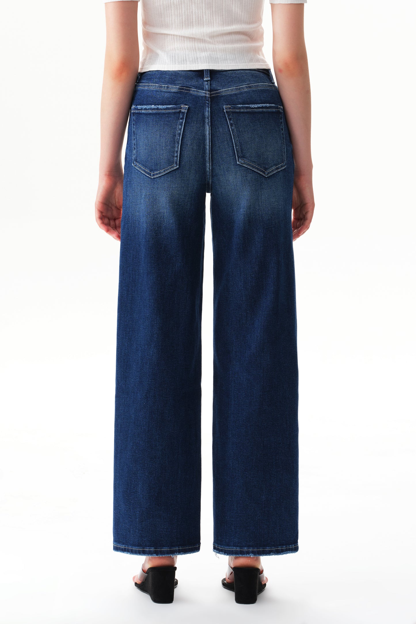 Plus Size High Waist Relaxed Tapered Jeans OST5024-P
