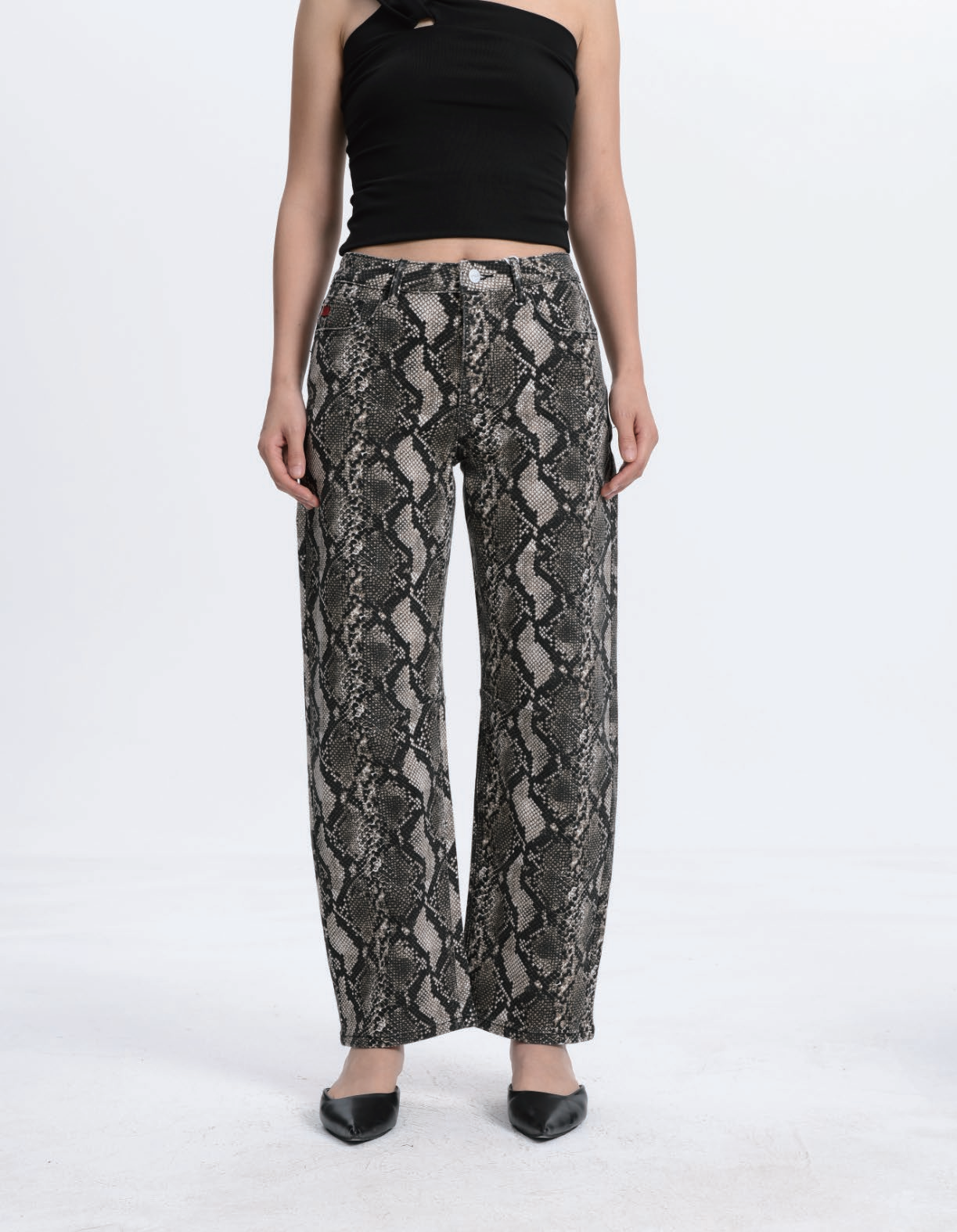 High Rise Baby Barrel Full Pants ESFO630X05