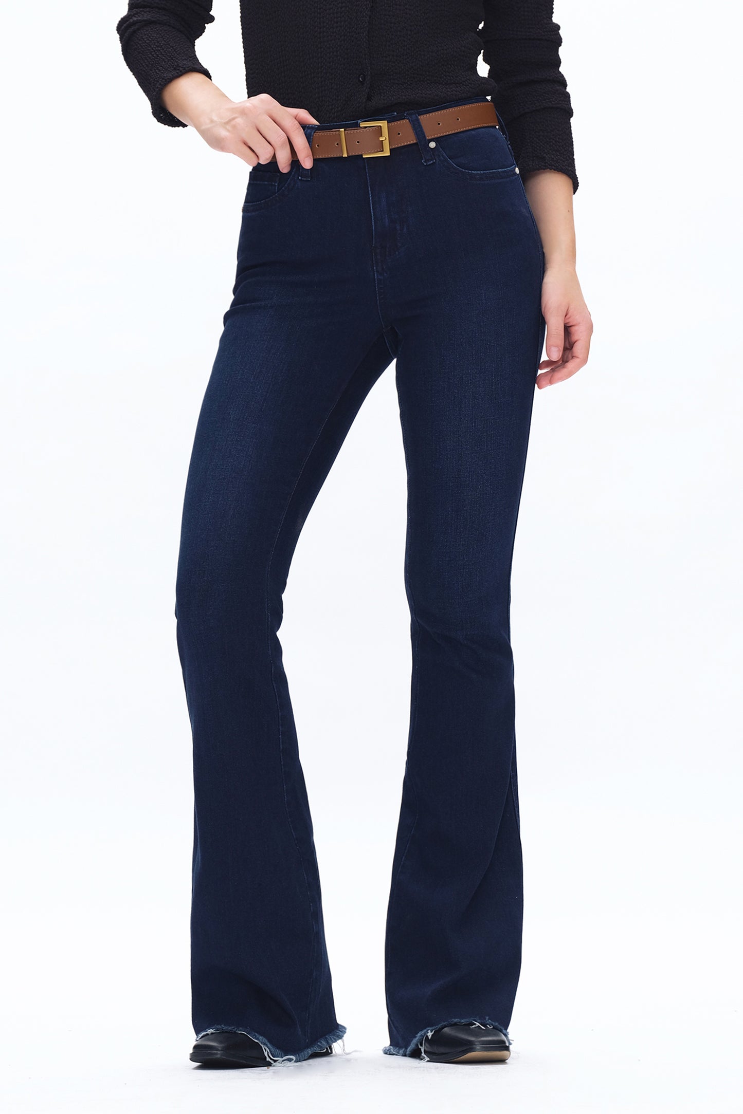 Mid Rise Flare Denim Jeans OSF1105R