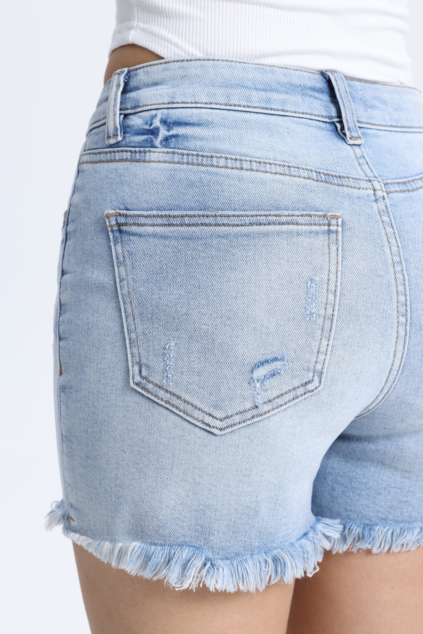 MID RISE DENIM SHORTS OSH6025
