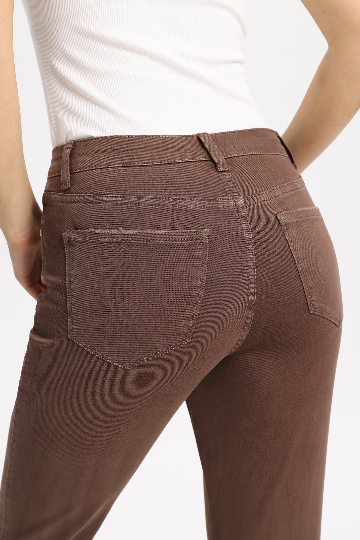 High Rise  Stretchy Flare Leg Denim Jeans OSF1037-D