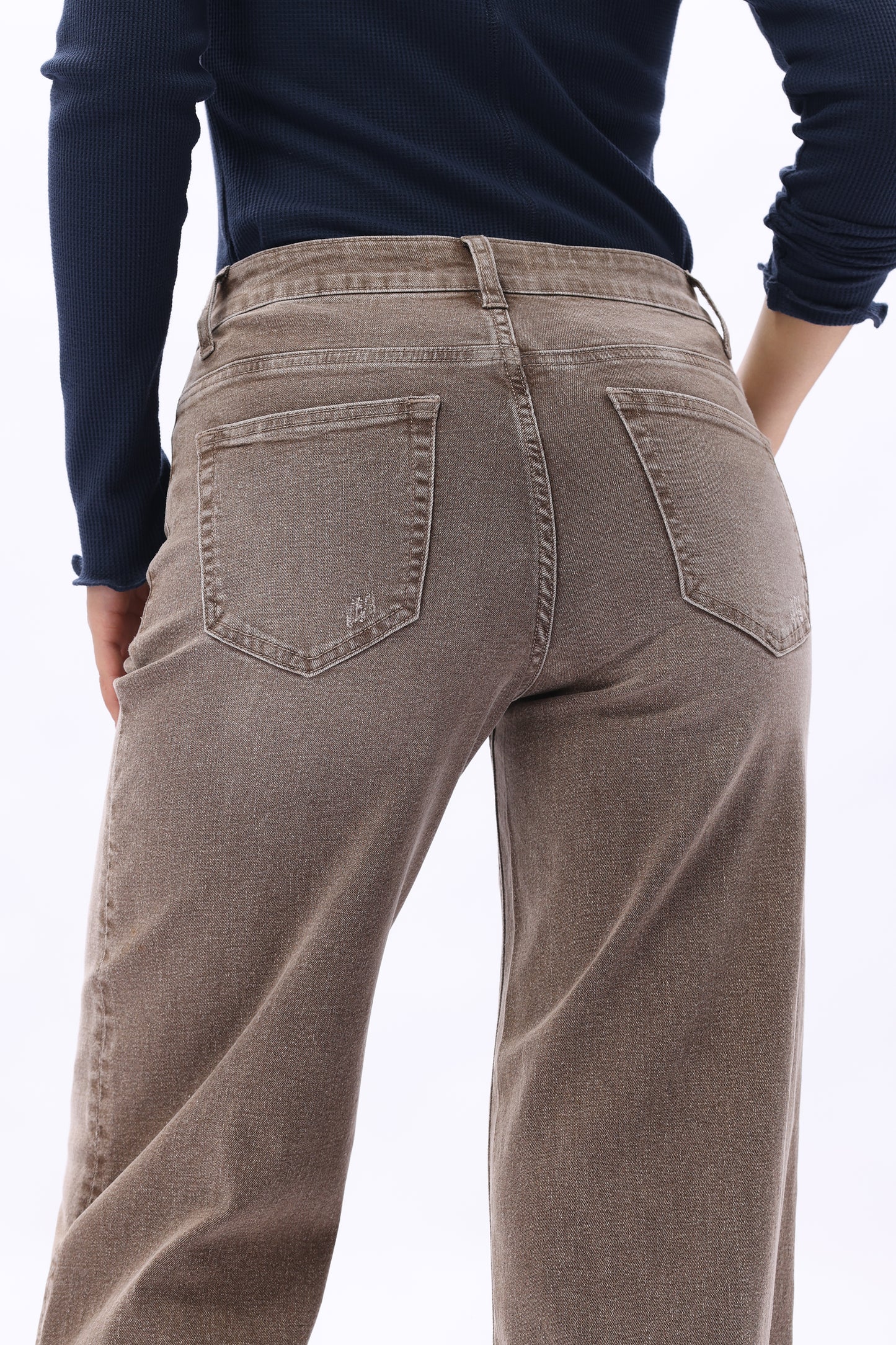 MID RISE BAGGY BBL WIDE LEG DENIM JEANS OSW8001