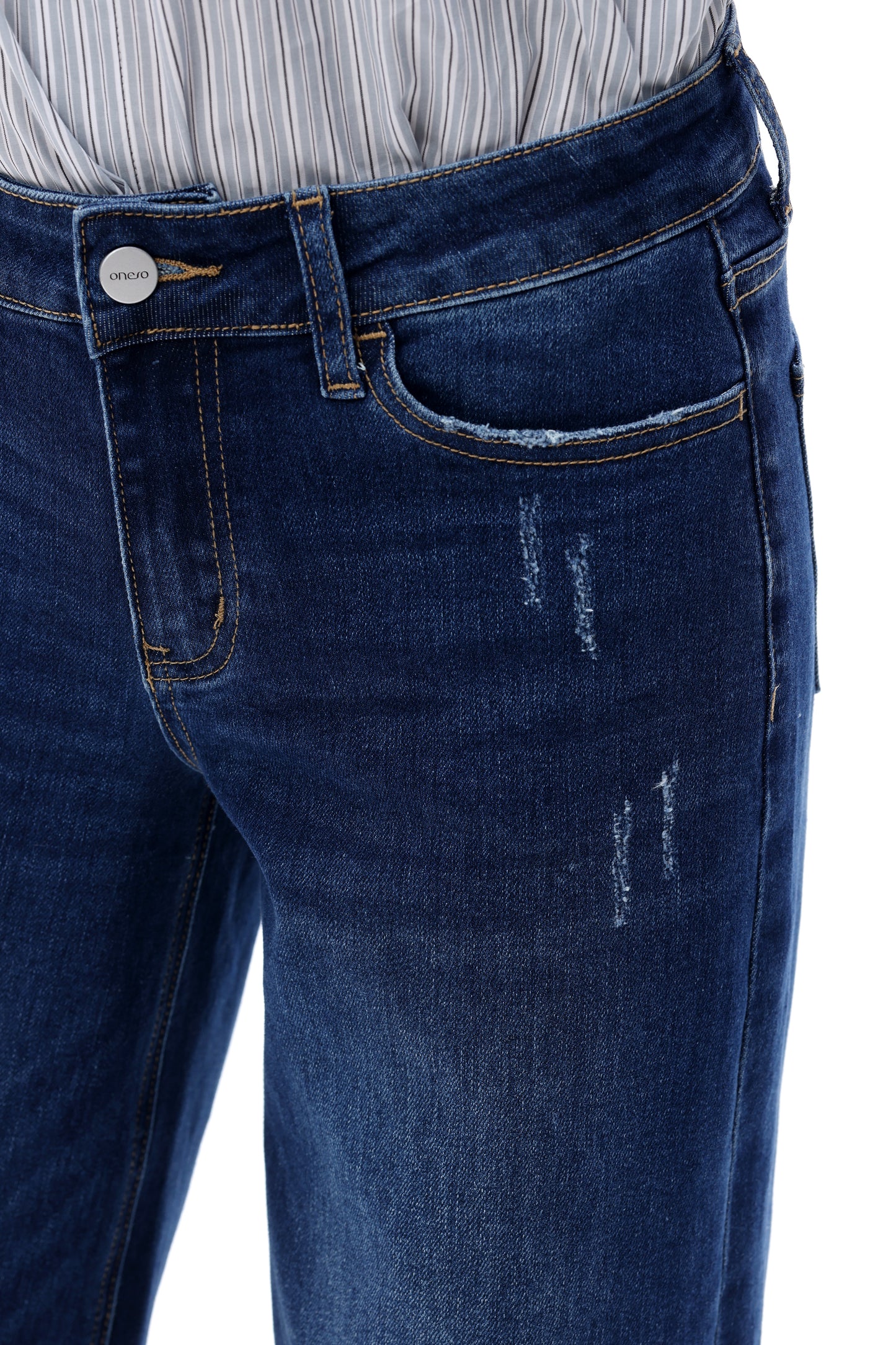 BBL Mid Rise Wide Leg Relaxed Jeans BG8001