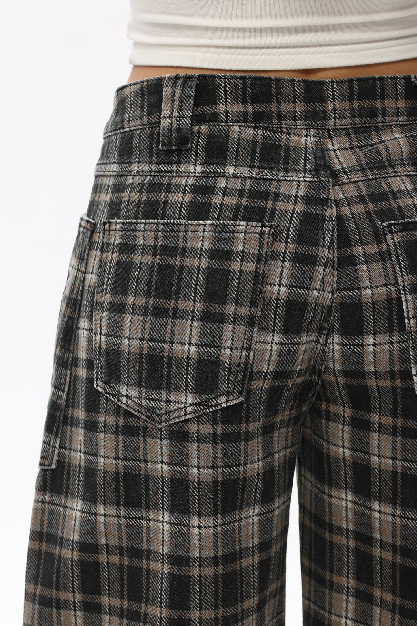 Baggy Bohemia Mid Rise Barrel Print Pants OSOX011