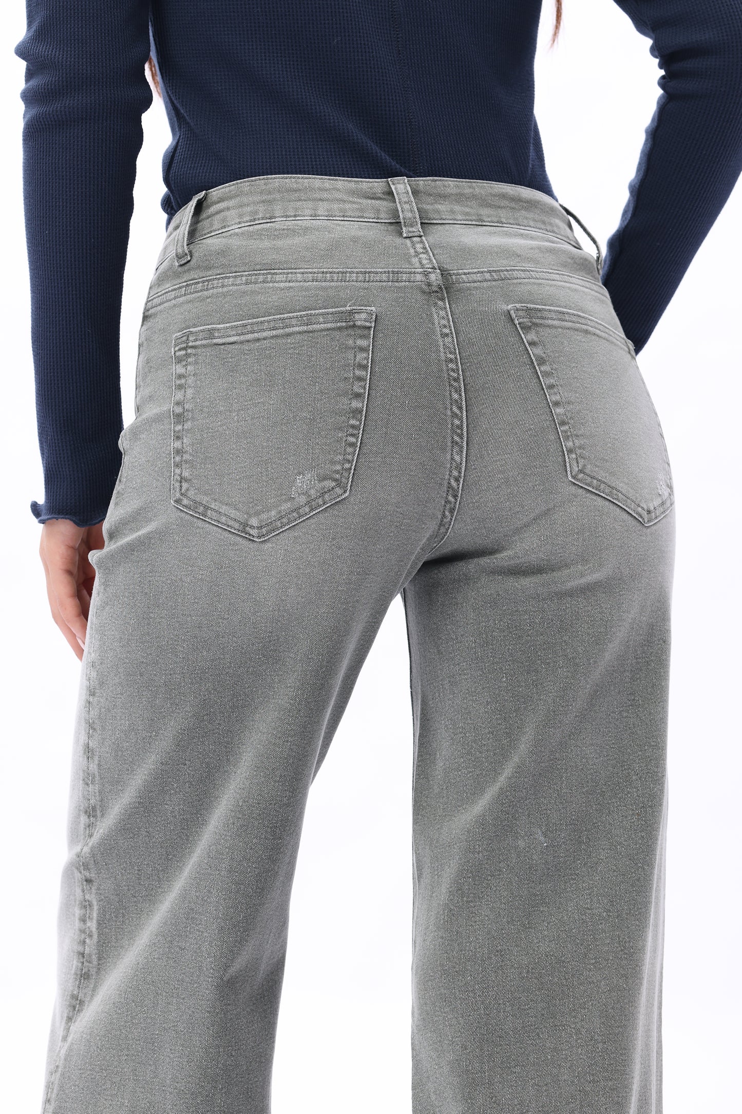 MID RISE BAGGY BBL WIDE LEG DENIM JEANS OSW8001