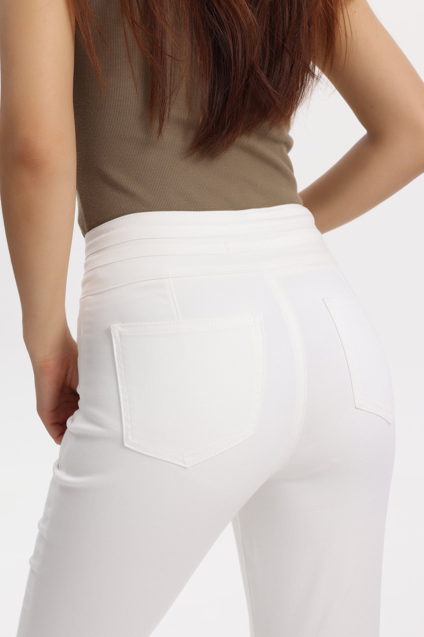 Button Fly High Waist Flare Bell Bottom Jeans OSF1078