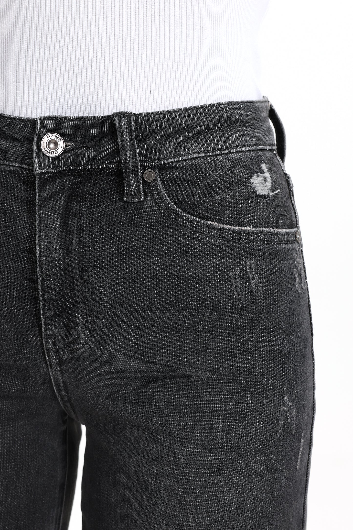 Mid Rise Wide Leg Denim Jeans OSW8084