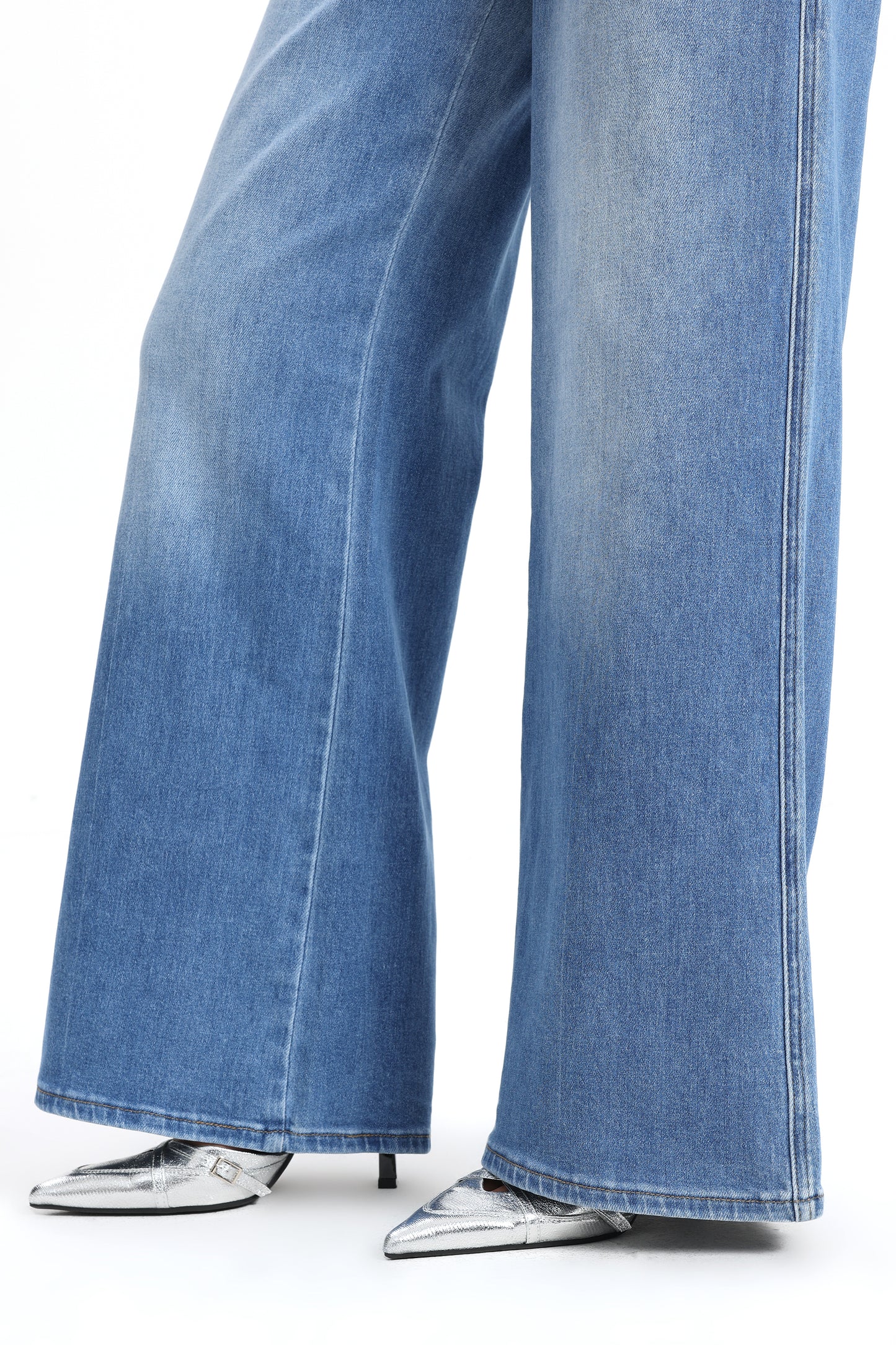 High Rise Wide Leg Denim Jeans OSW8093