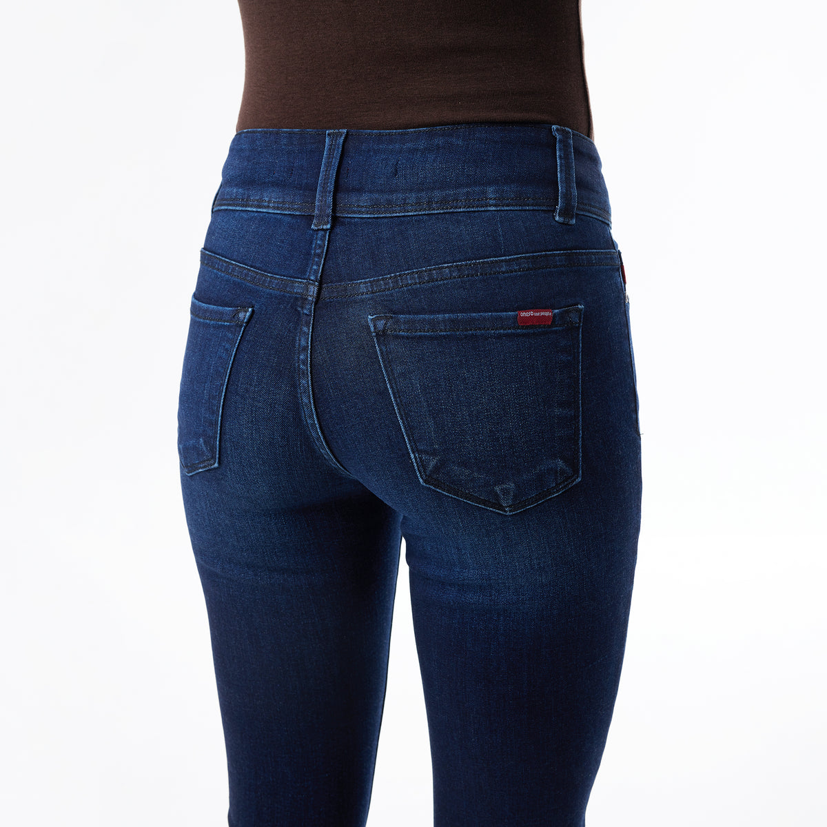Plus Size Low Rise Skinny Cropped Jeans ESFS640203-P