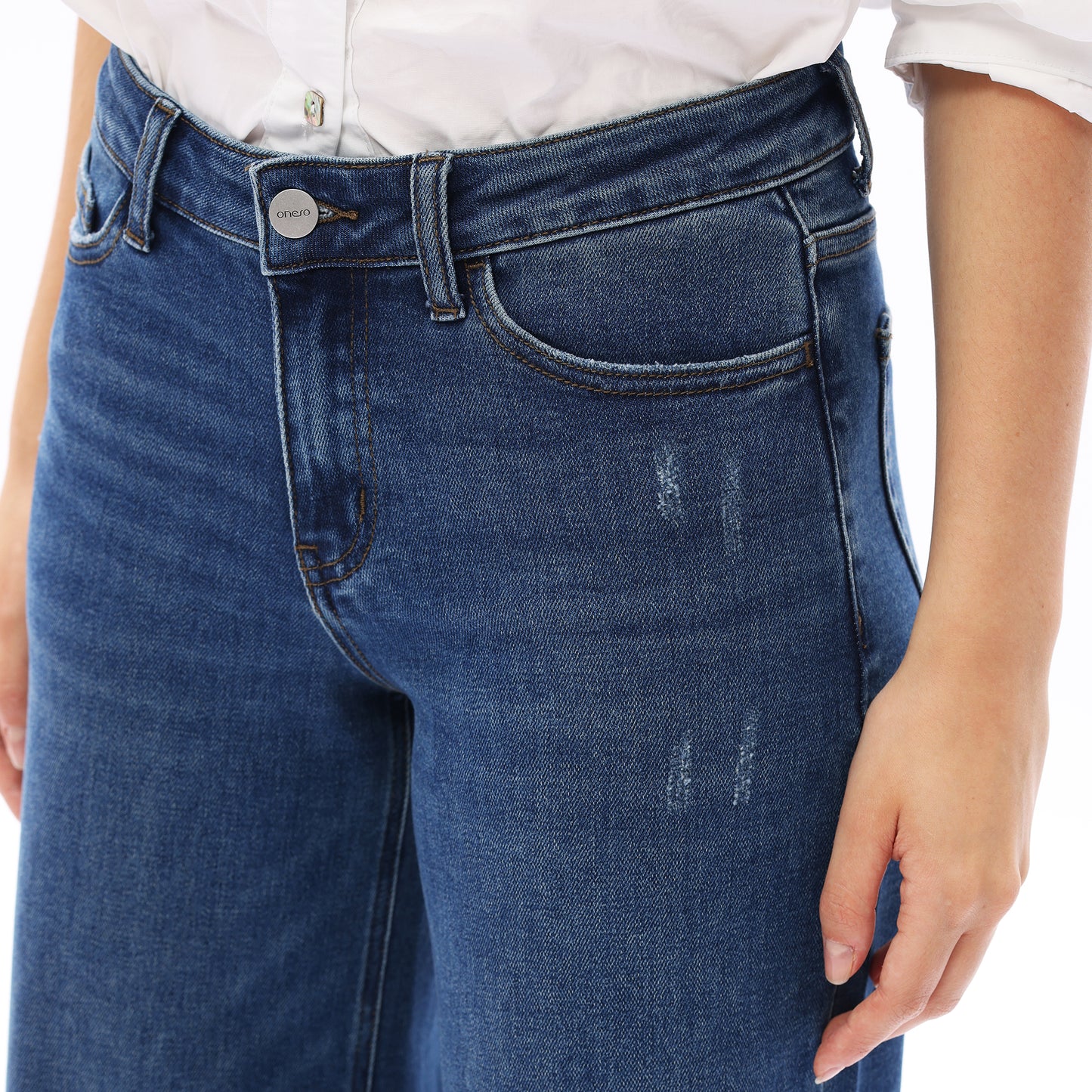 MID RISE BAGGY BBL WIDE LEG DENIM JEANS OSW8001