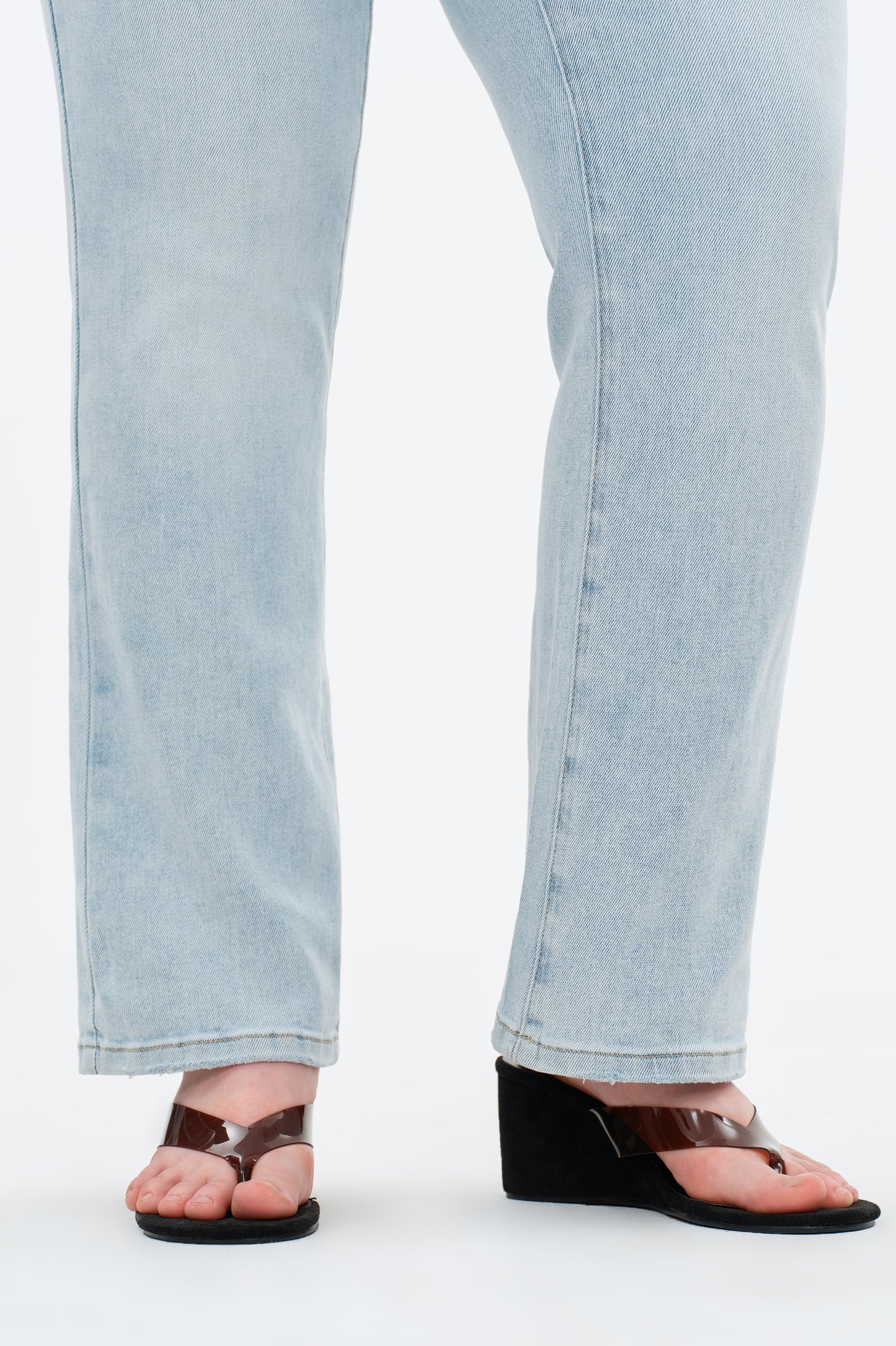 Plus Size High Rise Bootcut Denim Jeans OSF1143EC-P