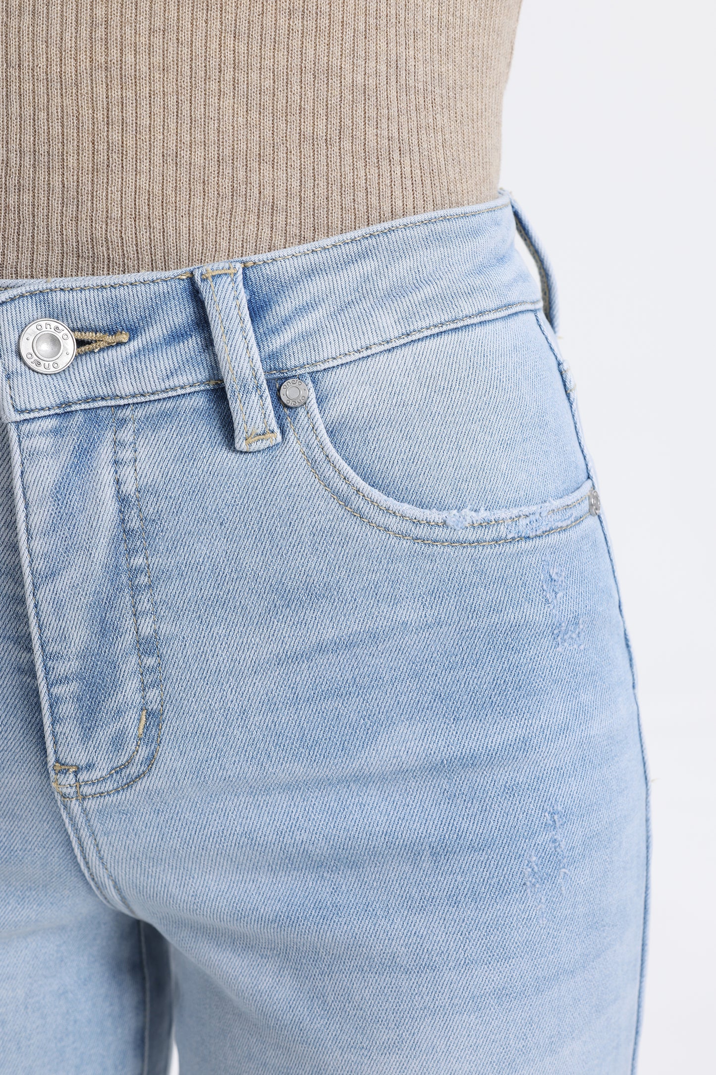 High Rise Wide Leg Denim Jeans - Regular & Petite OSW8099