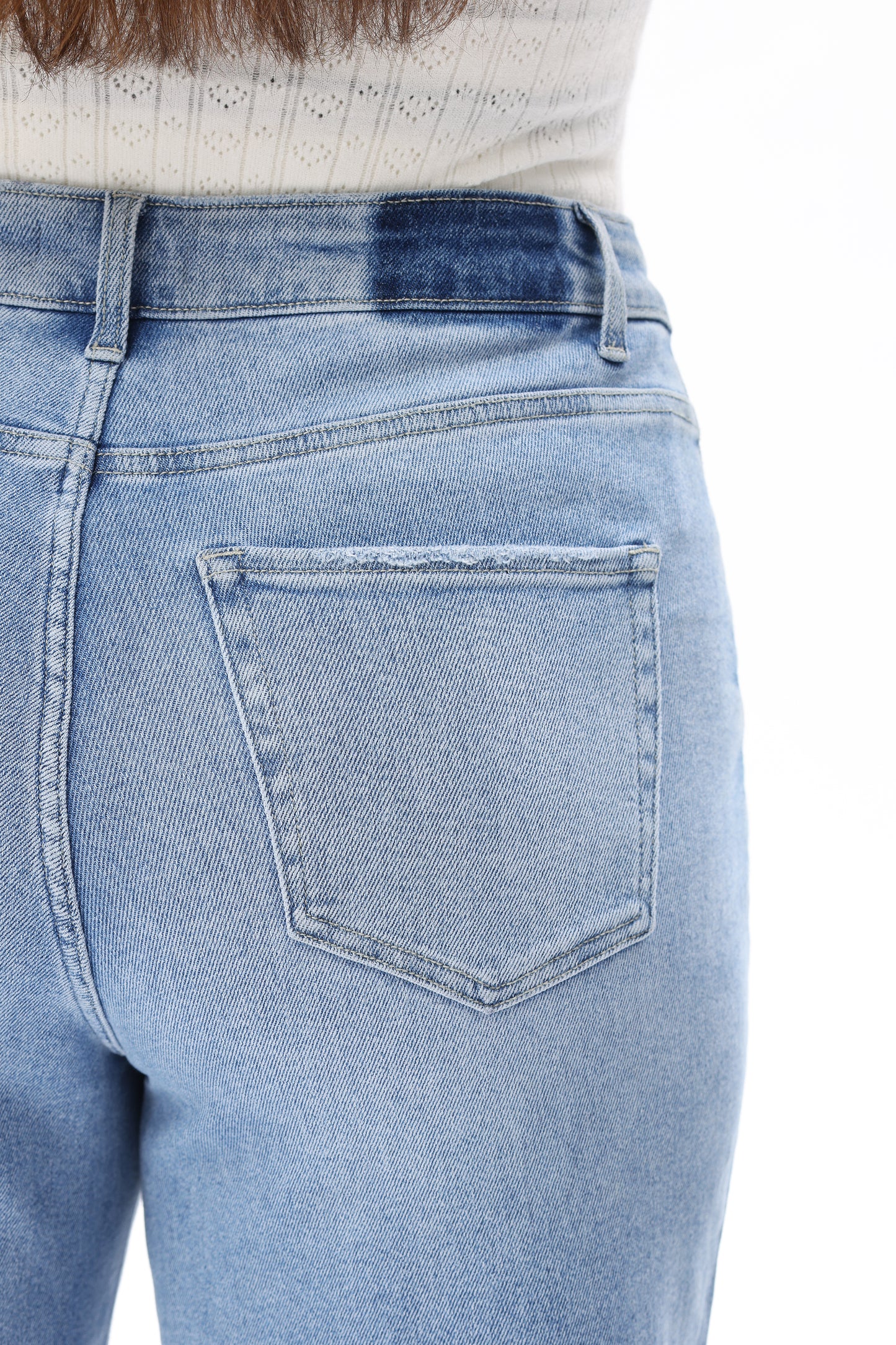 Plus Size High Waist Relaxed Tapered Jeans OST5024-P
