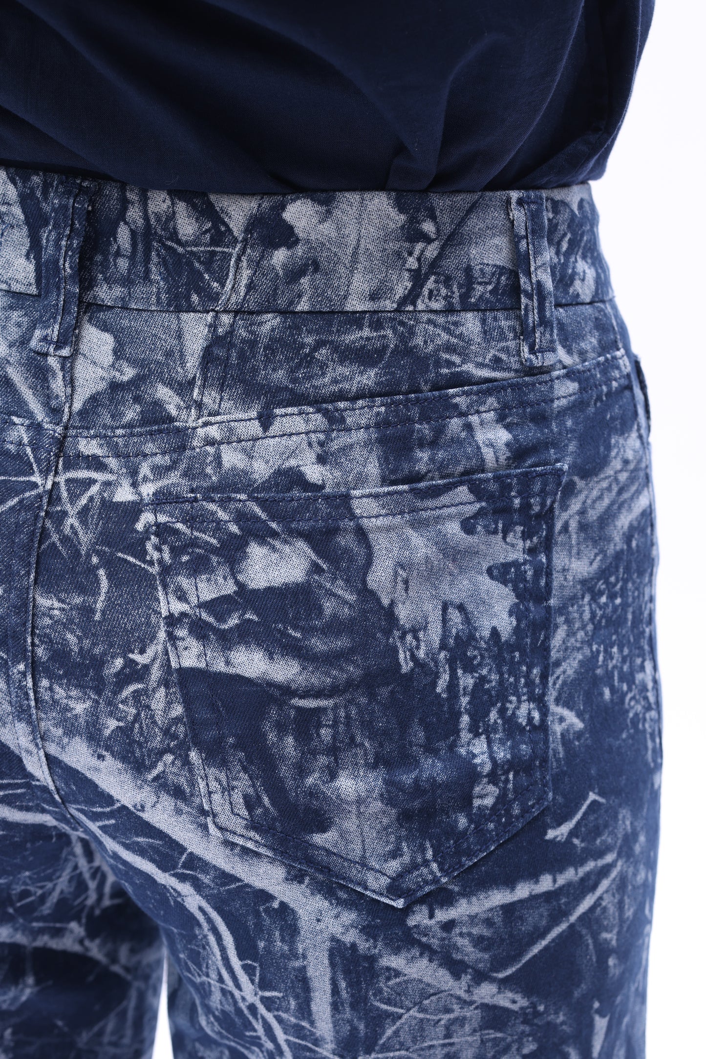 Mid Rise Wide Leg Jeans Raw Hem Vintage Denim OSW8019