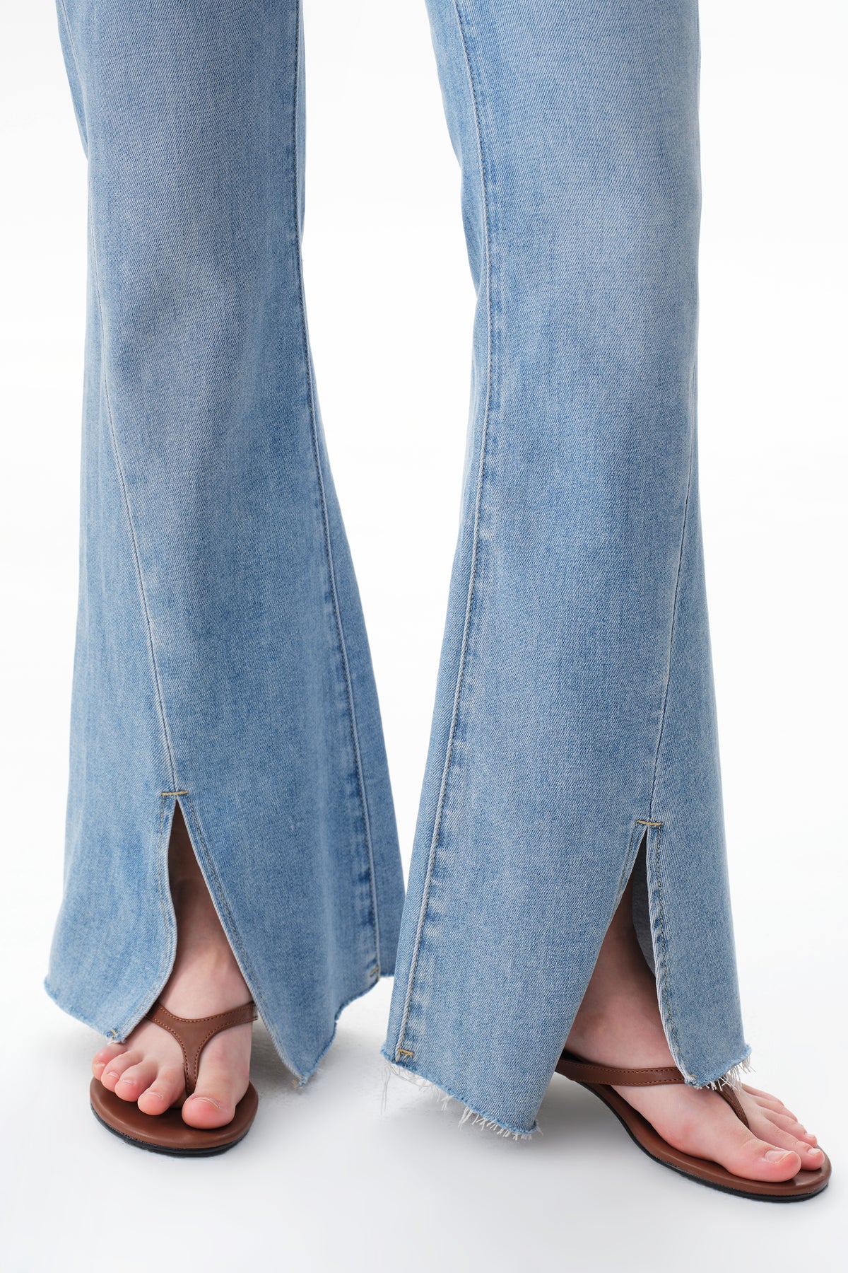 Plus High Rise Flare Denim Jeans OSF1145EC-P