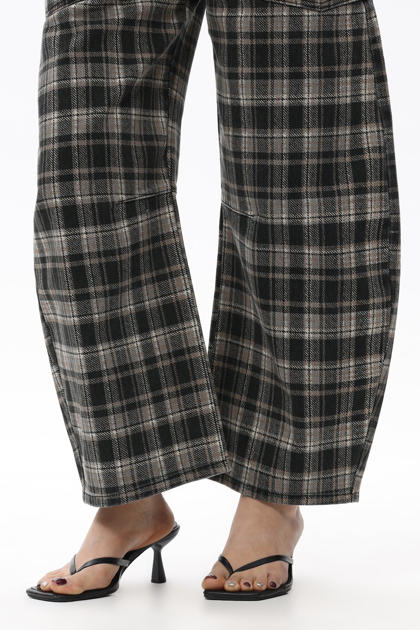 Baggy Bohemia Mid Rise Barrel Print Pants OSOX011