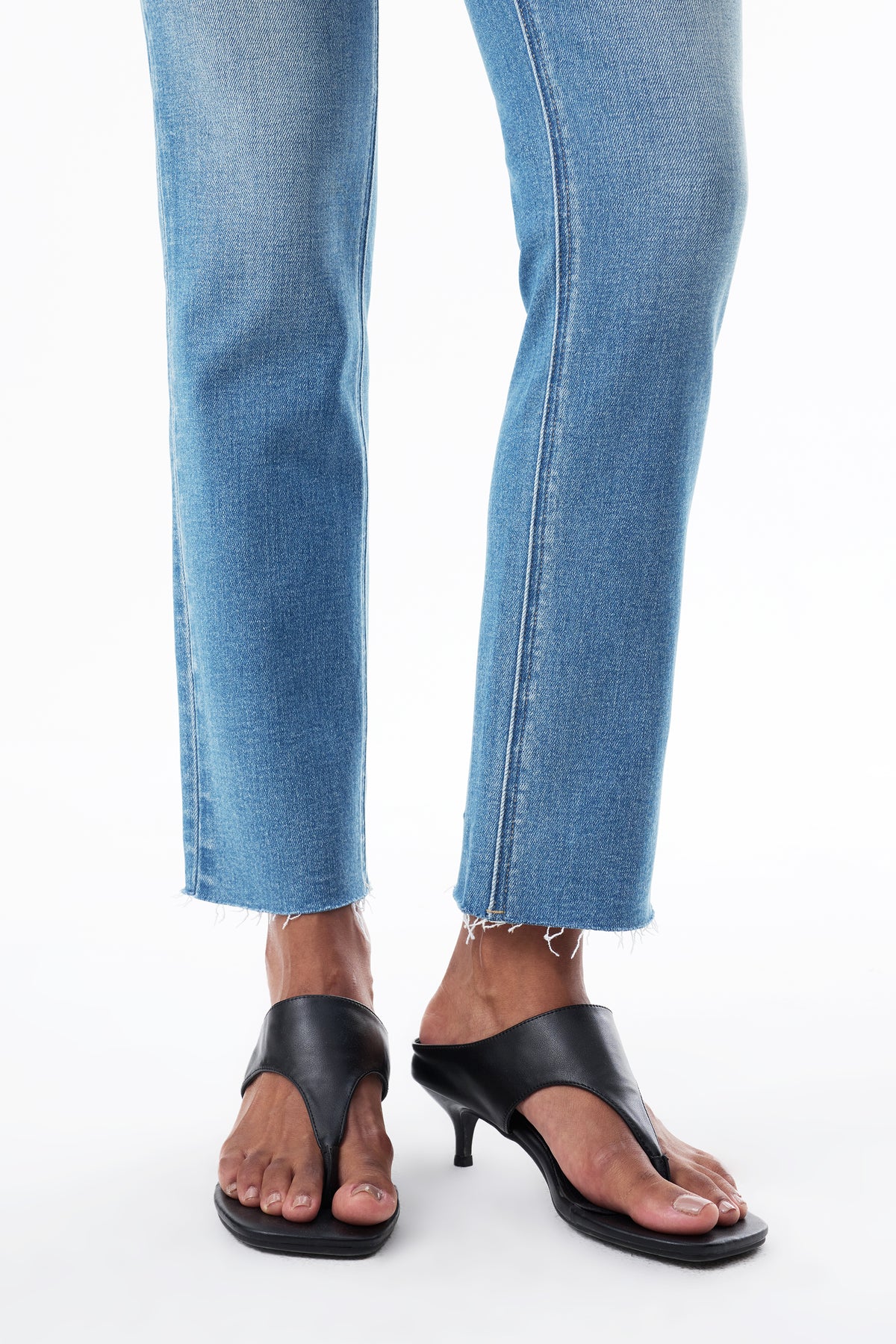 High Rise Straight Cropped Jeans ESFT620517-P