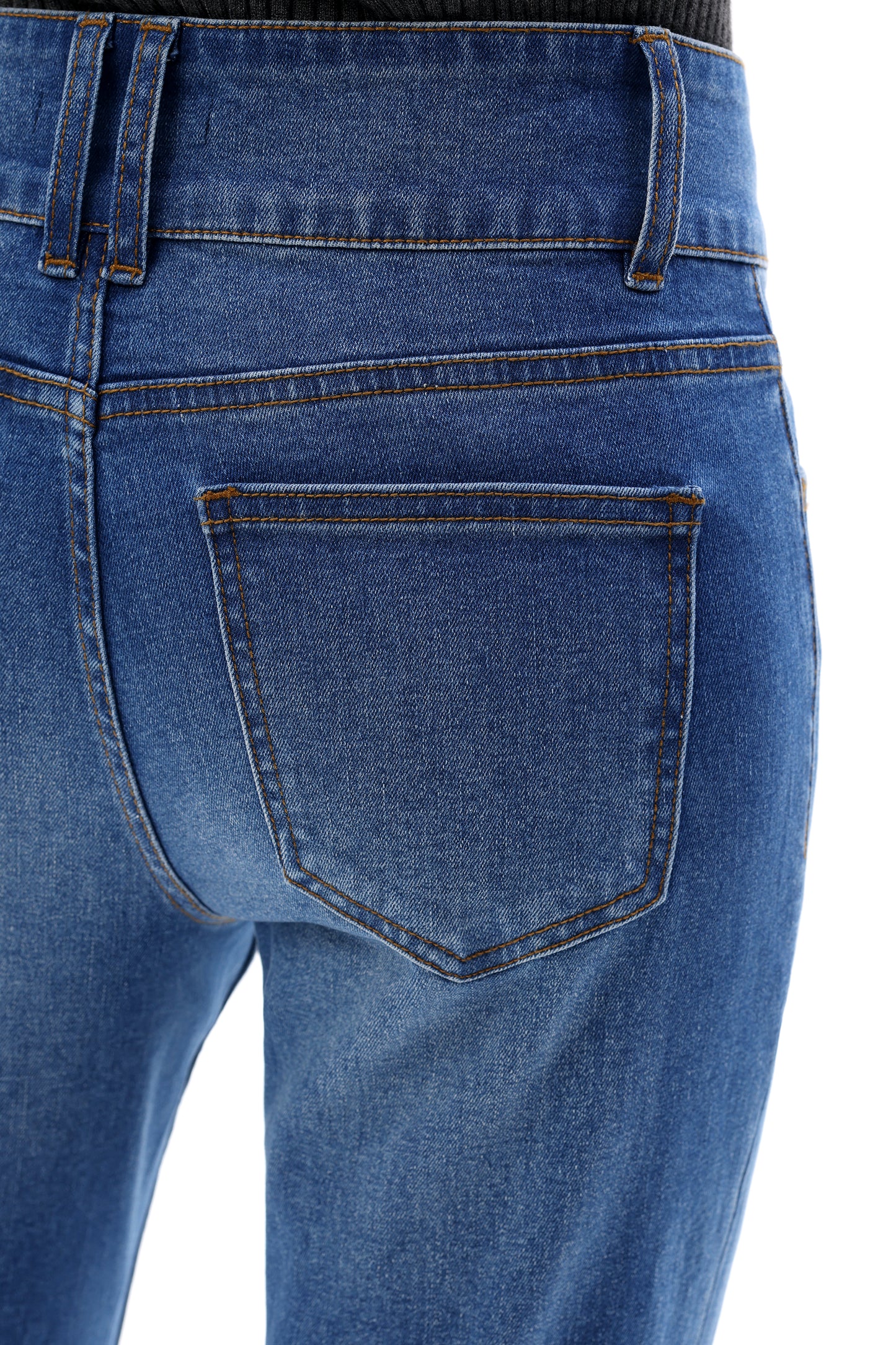 Mid Rise Bootcut Flare Leg Denim Jeans OSF1141EC