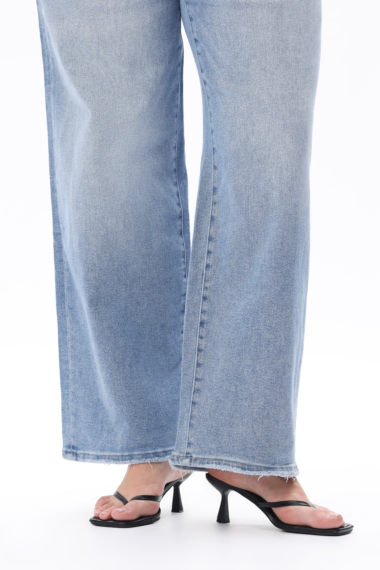 Plus Size High Waist Relaxed Tapered Jeans OST5024-P