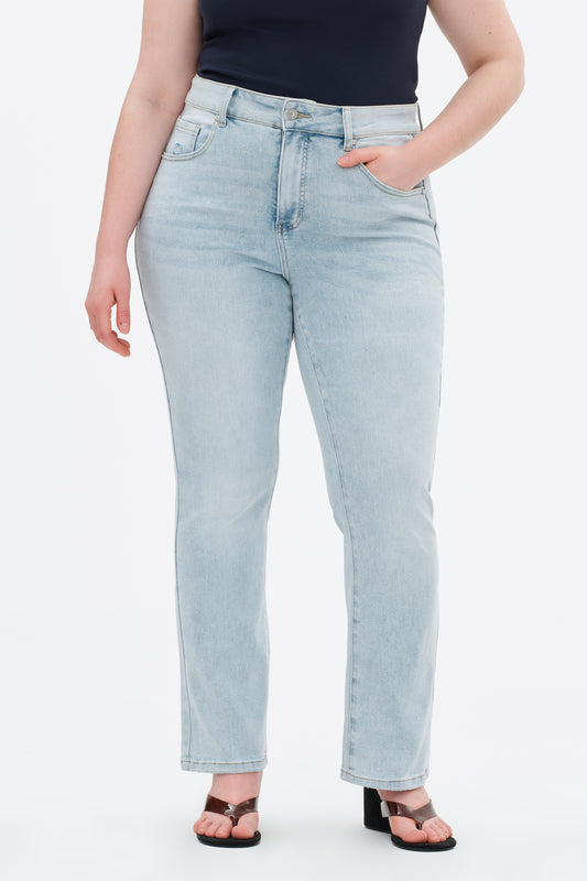 Plus Size High Rise Bootcut Denim Jeans OSF1143EC-P