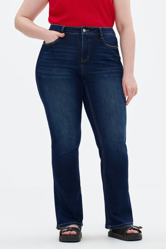 MID RISE BOOTCUT DENIM JEANS OSF1150-P