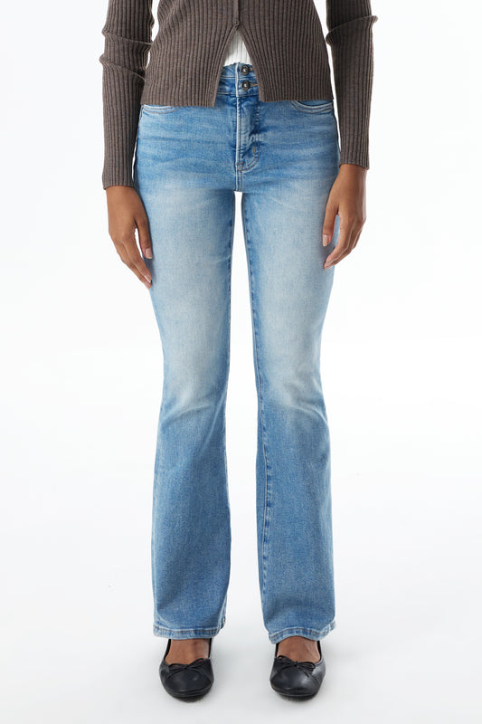 High Rise Bootcut Full Jeans ESFF630104