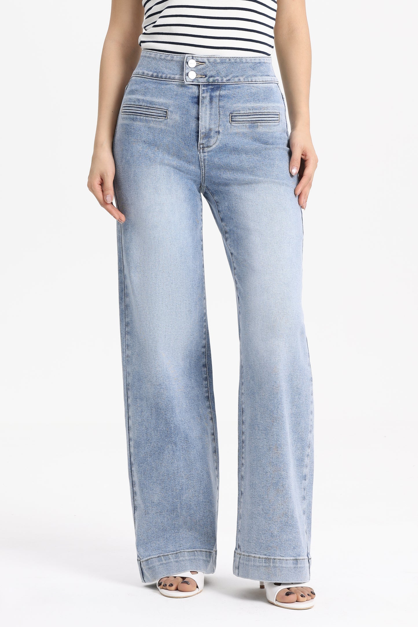 Modern Silhouette Super High Rise Wide Leg Jeans OSW8146