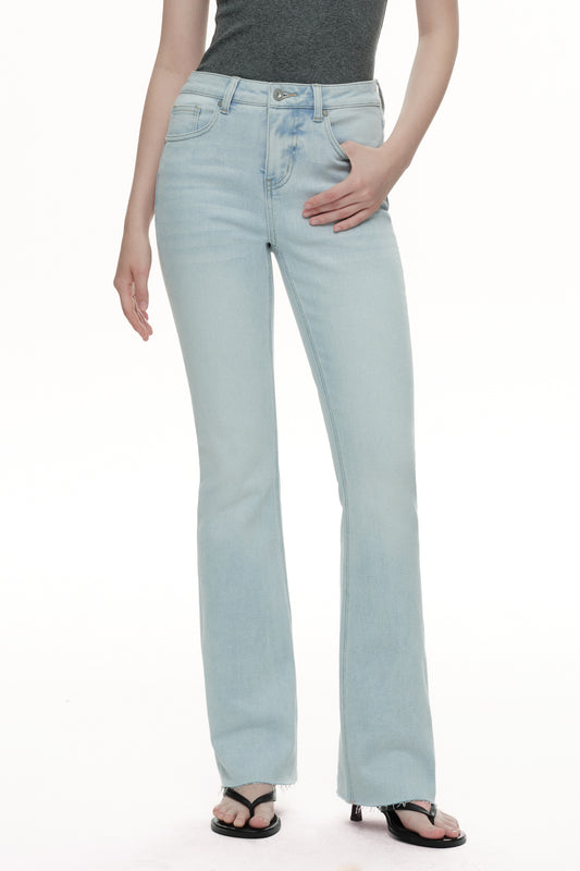 High Rise Bootcut Denim Jeans OSF1149