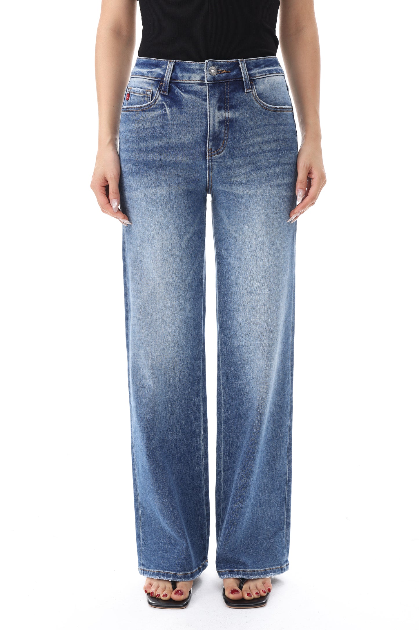 HIGH RISE WIDE LEG FULL JEANS ESFW640837
