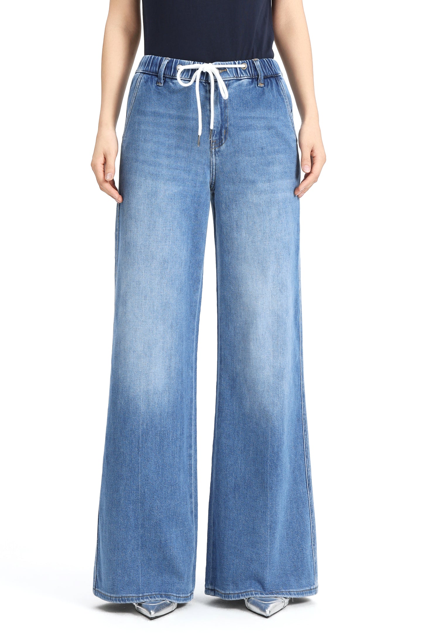 High Rise Wide Leg Denim Jeans OSW8093