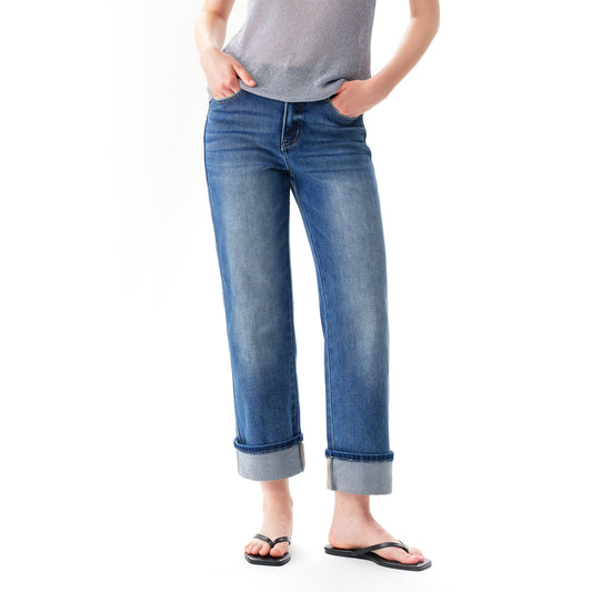 PLUS HIGH RISE RELAXED STRAIGHT OST5033-P