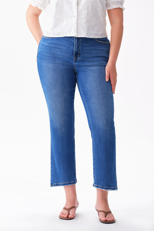HIGH RISE STRAIGHT CROPPED JEANS ESFT630508-P