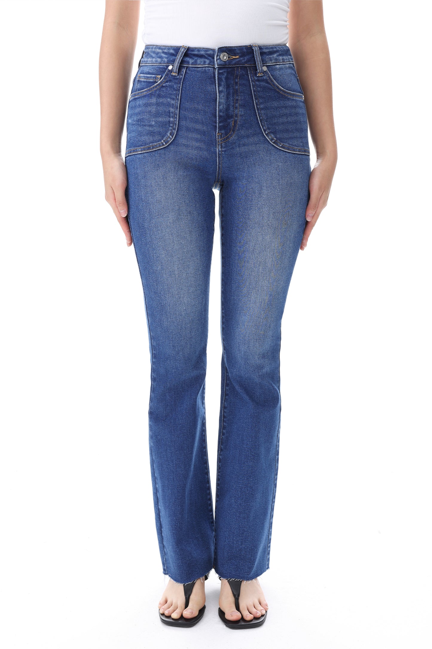 The Nova High Rise Bootcut Full Jeans ESFF640111