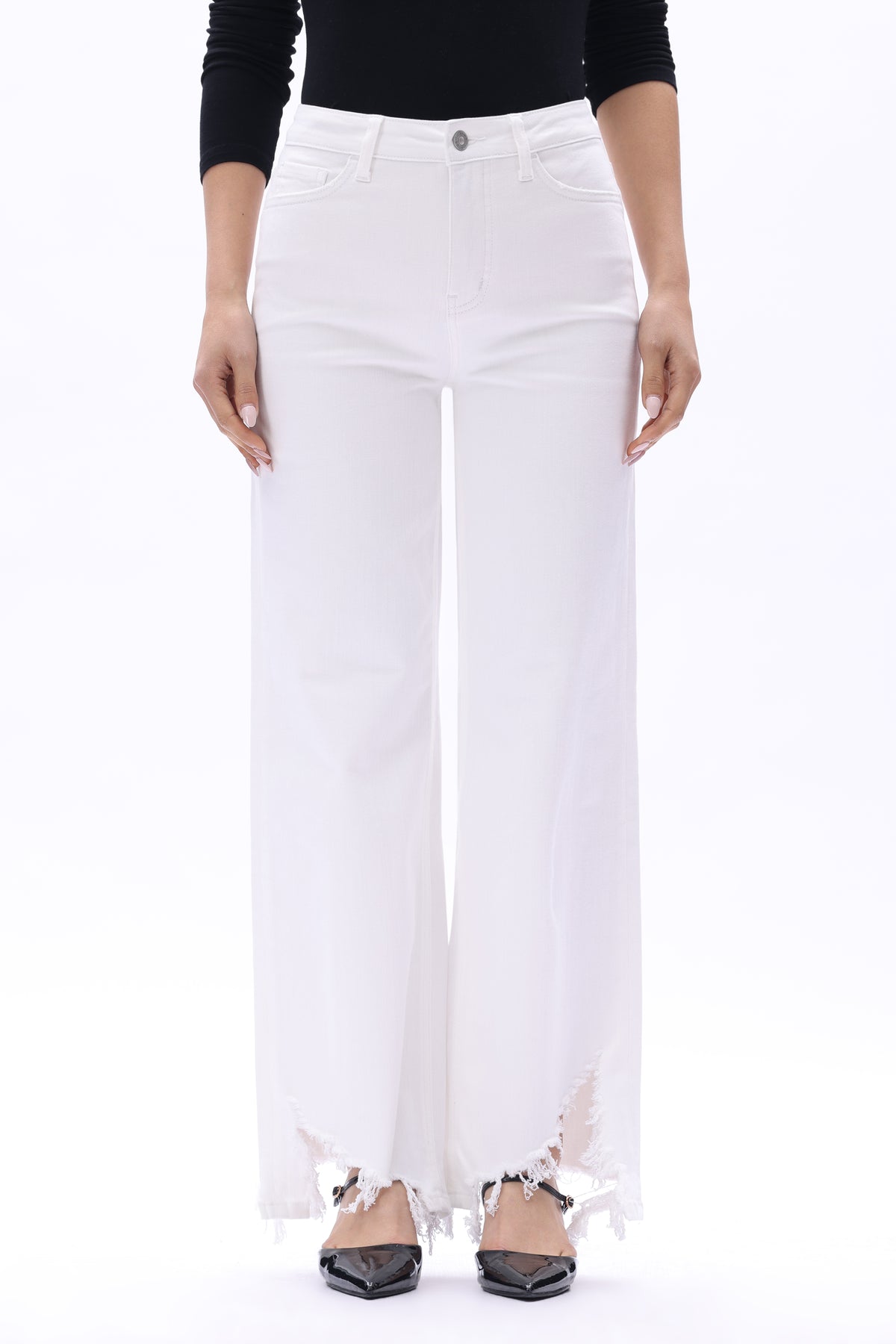 MID HIGH RISE WIDE LEG FULL PANTS ESFW630824