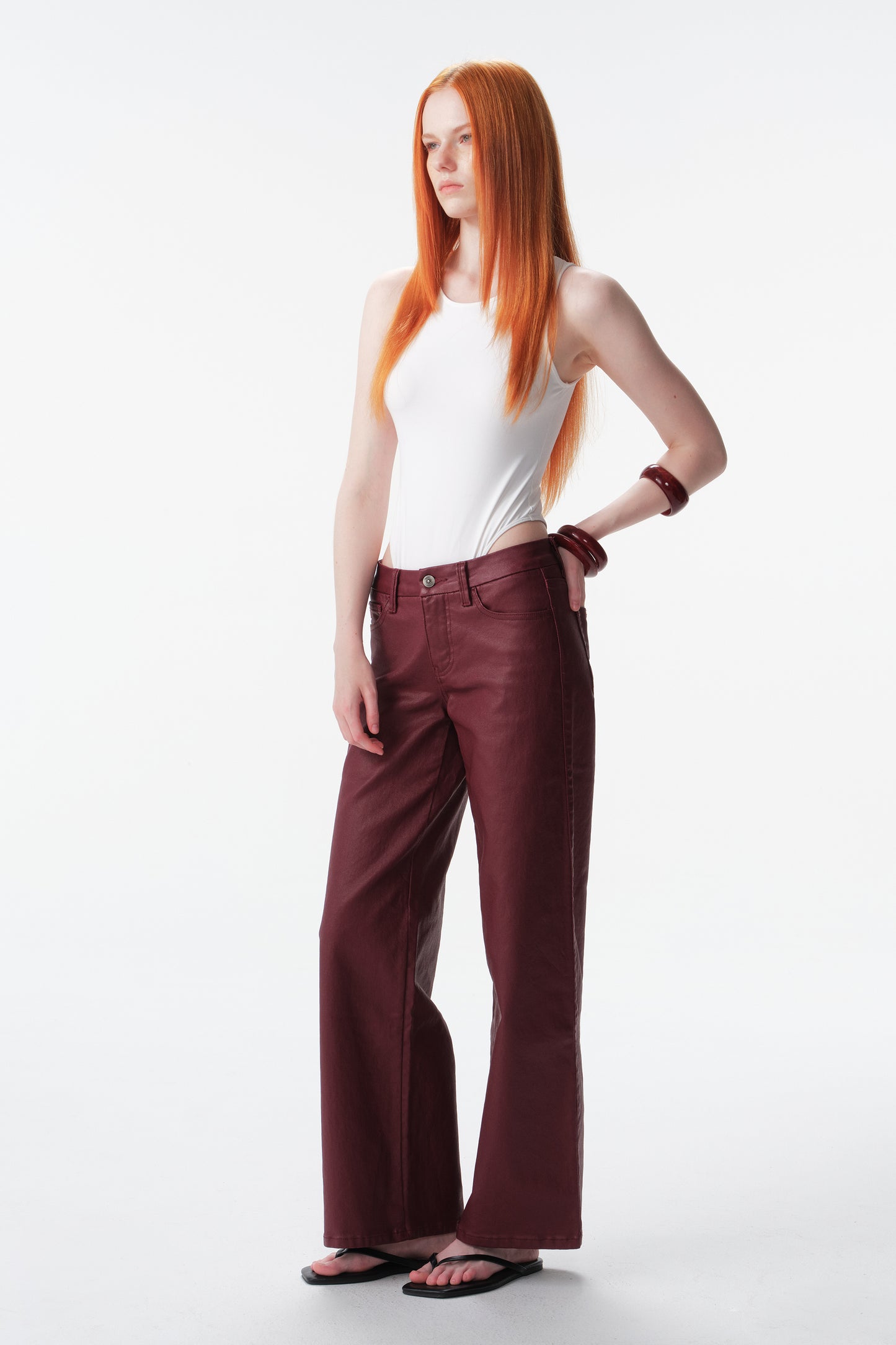 MID RISE WIDE LEG FULL JEANS ESFW640819