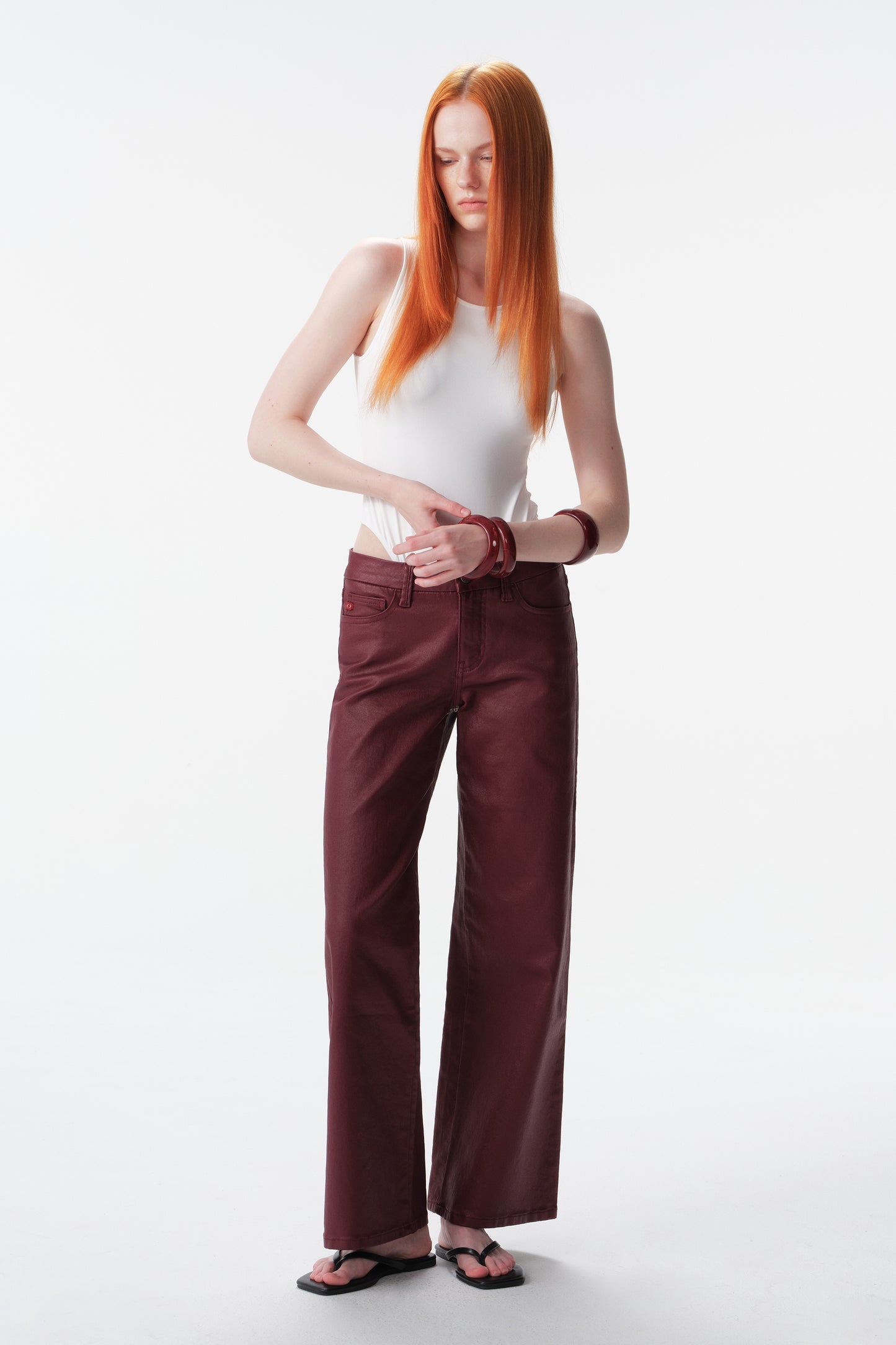 MID RISE WIDE LEG FULL JEANS ESFW640819