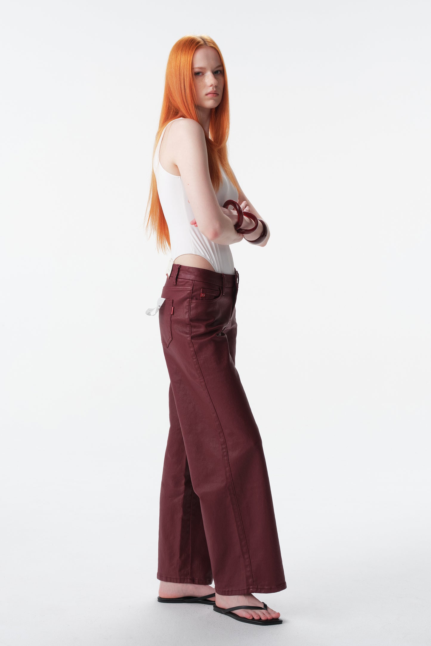 MID RISE WIDE LEG FULL JEANS ESFW640819