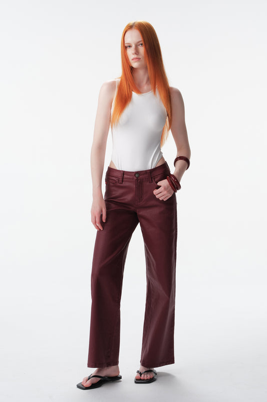MID RISE WIDE LEG FULL JEANS ESFW640819