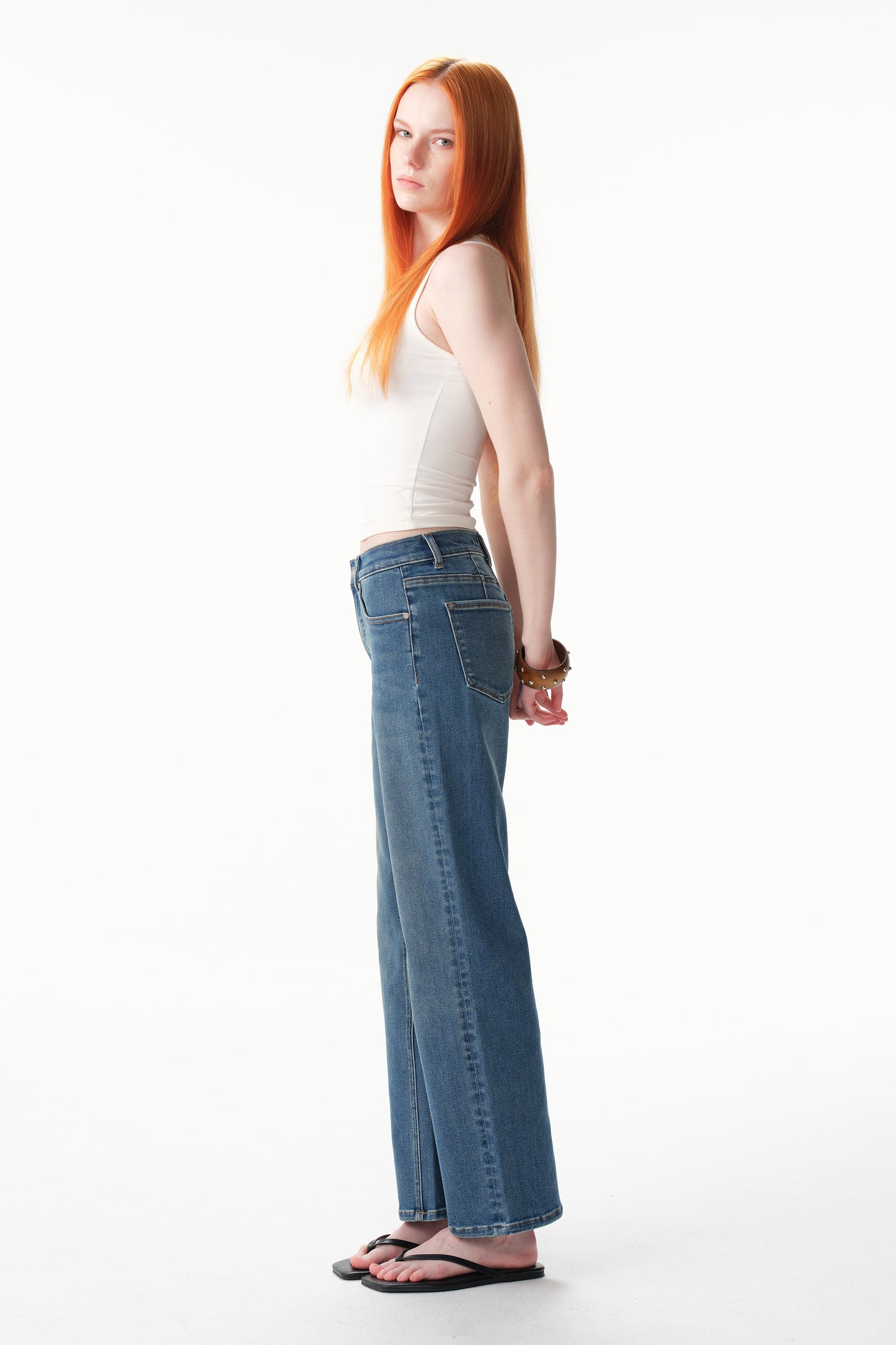 HIGH RISE 90's RELAXED ANKLE JEANS ESFT640518