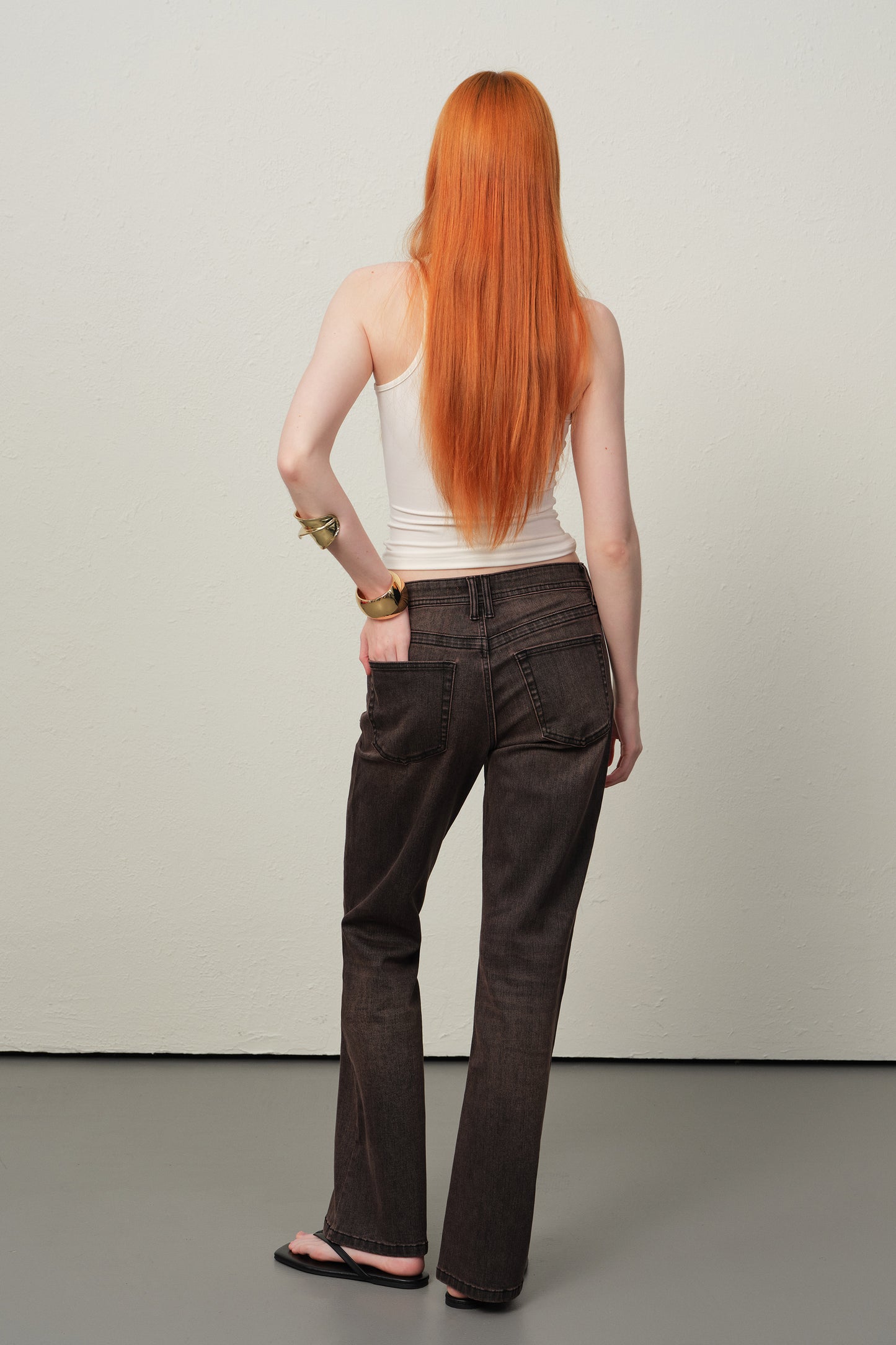 MID RISE BOOTCUT FULL JEANS ESFF640113