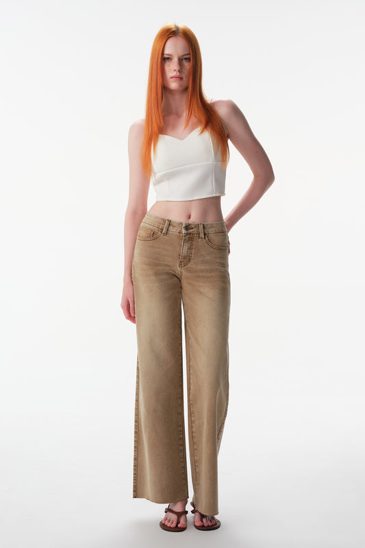 MID RISE WIDE LEG FULL JEANS ESFW620819-P