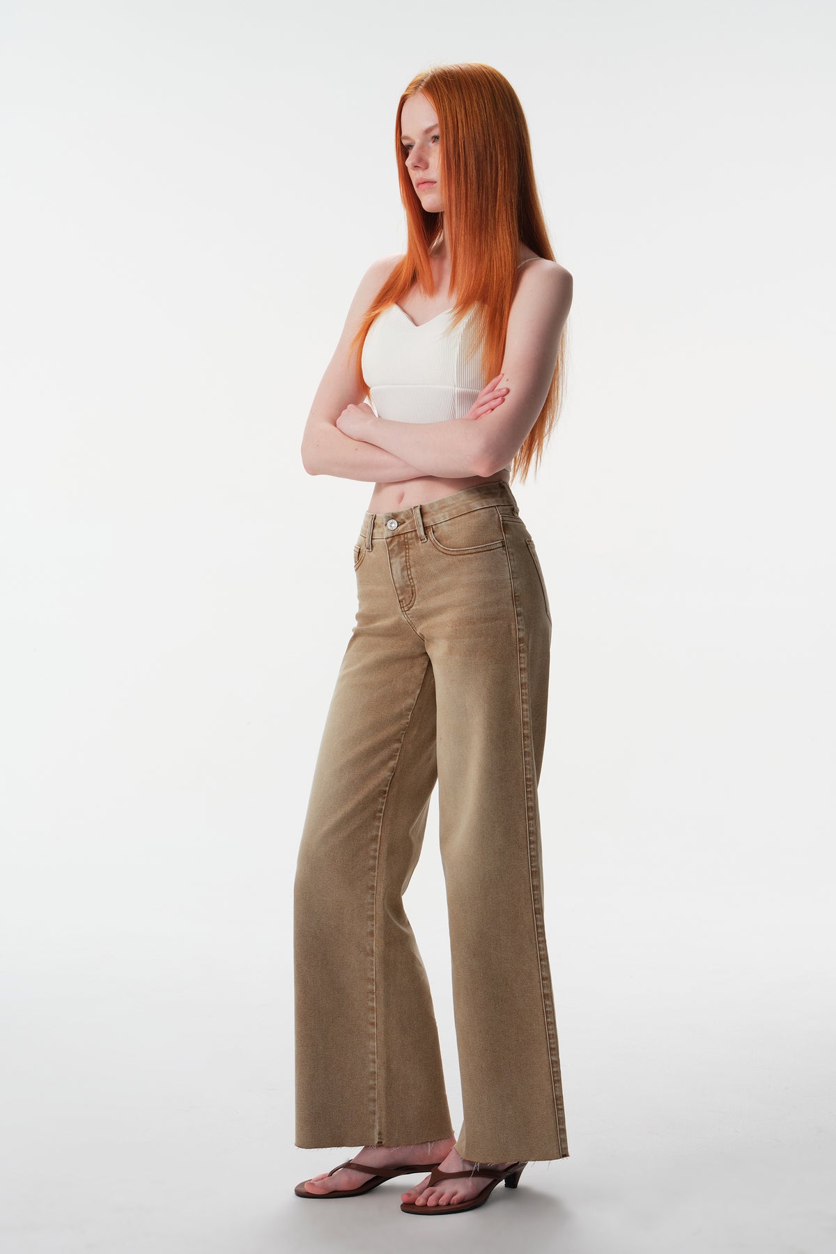 MID RISE WIDE LEG FULL JEANS ESFW620819-P