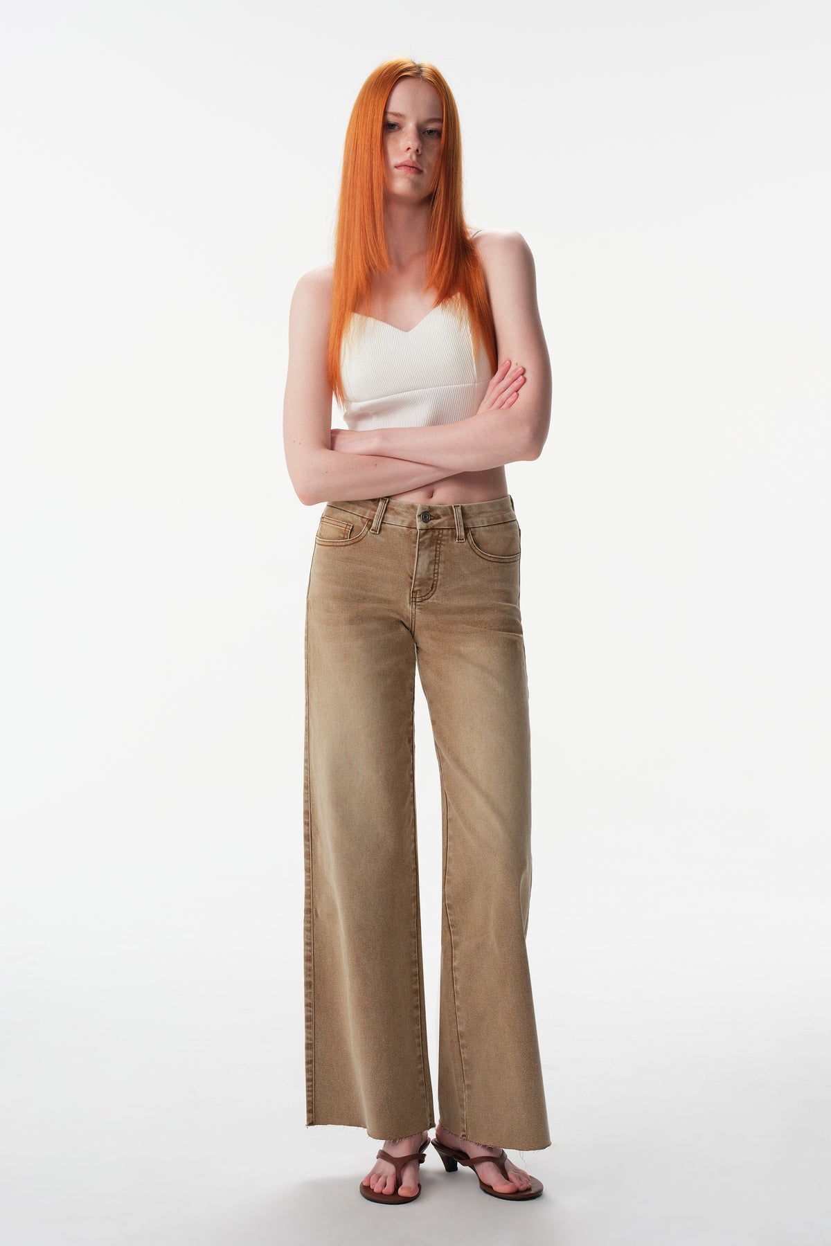MID RISE WIDE LEG FULL JEANS ESFW620819-P