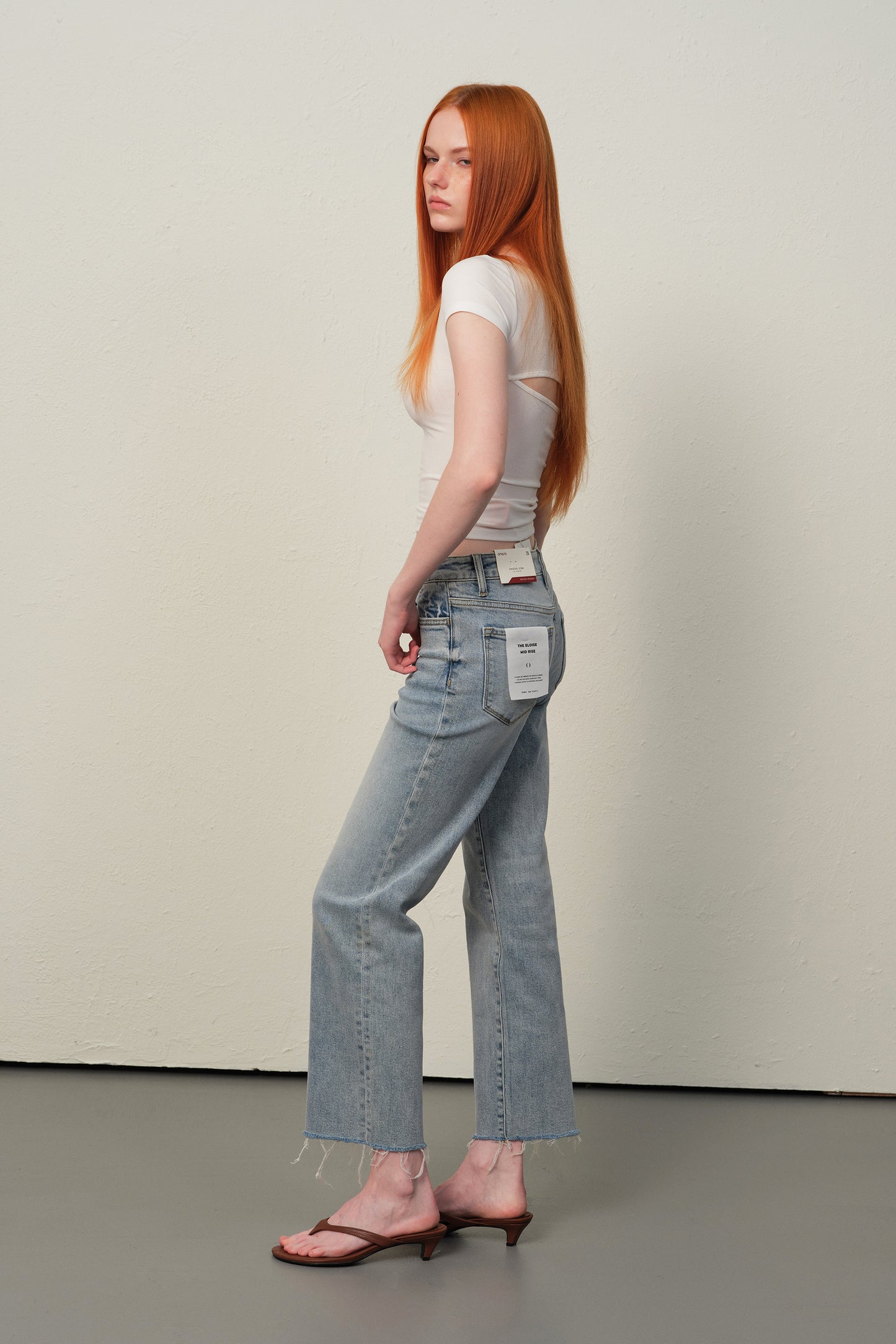 MID RISE STRAIGHT ANKLE JEANS ESFT620504
