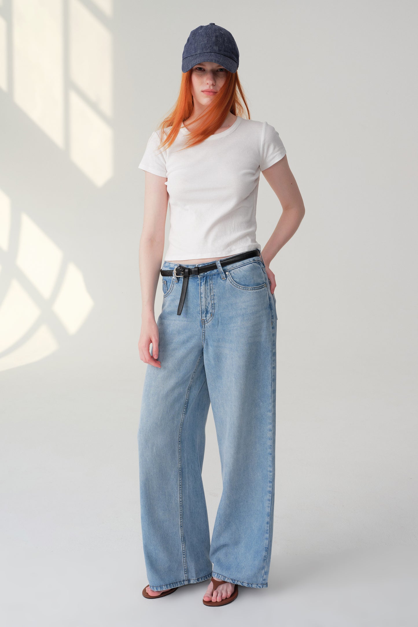 High Rise Wide Leg Jeans ESFW620845