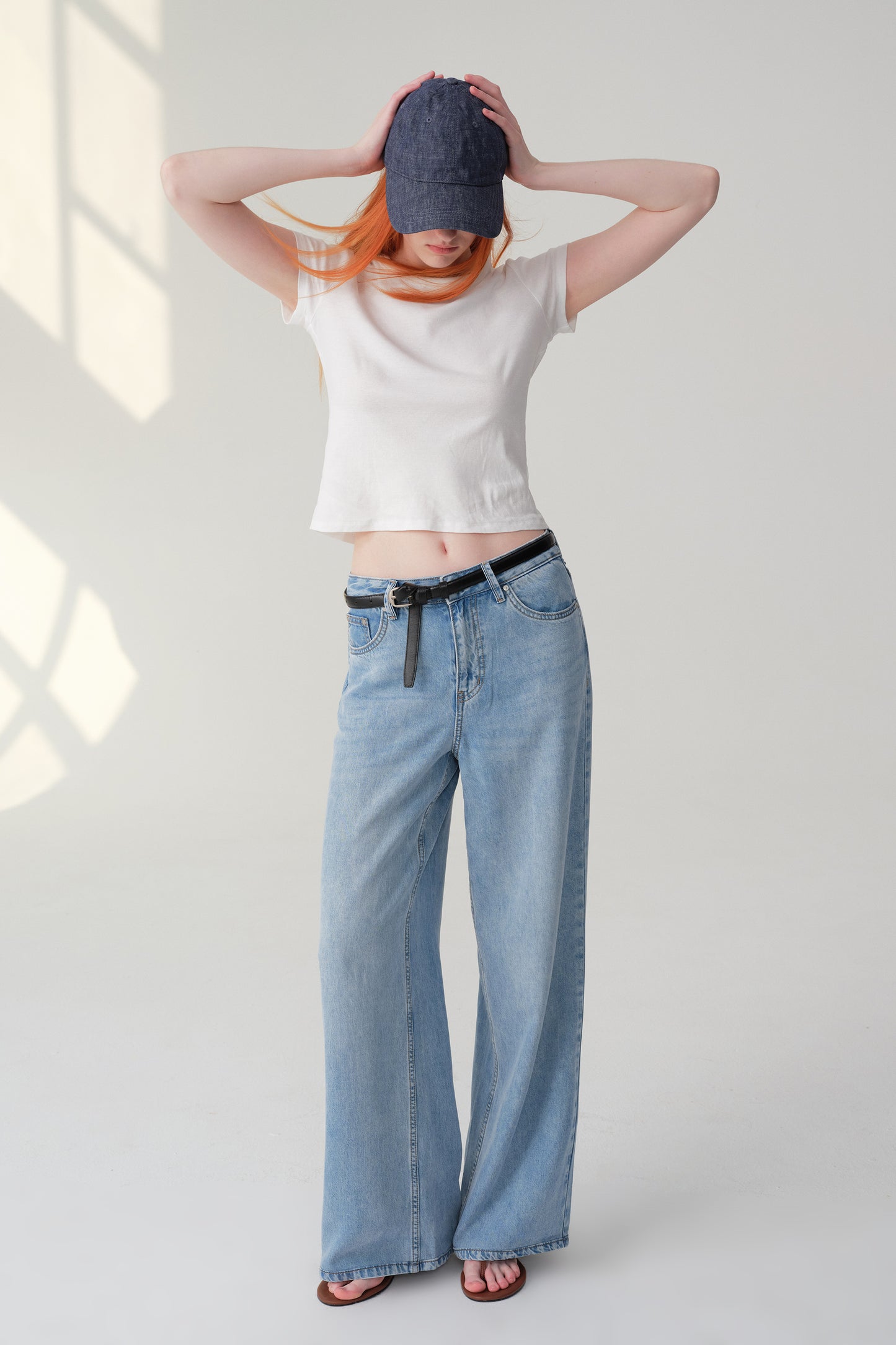 High Rise Wide Leg Jeans ESFW620845